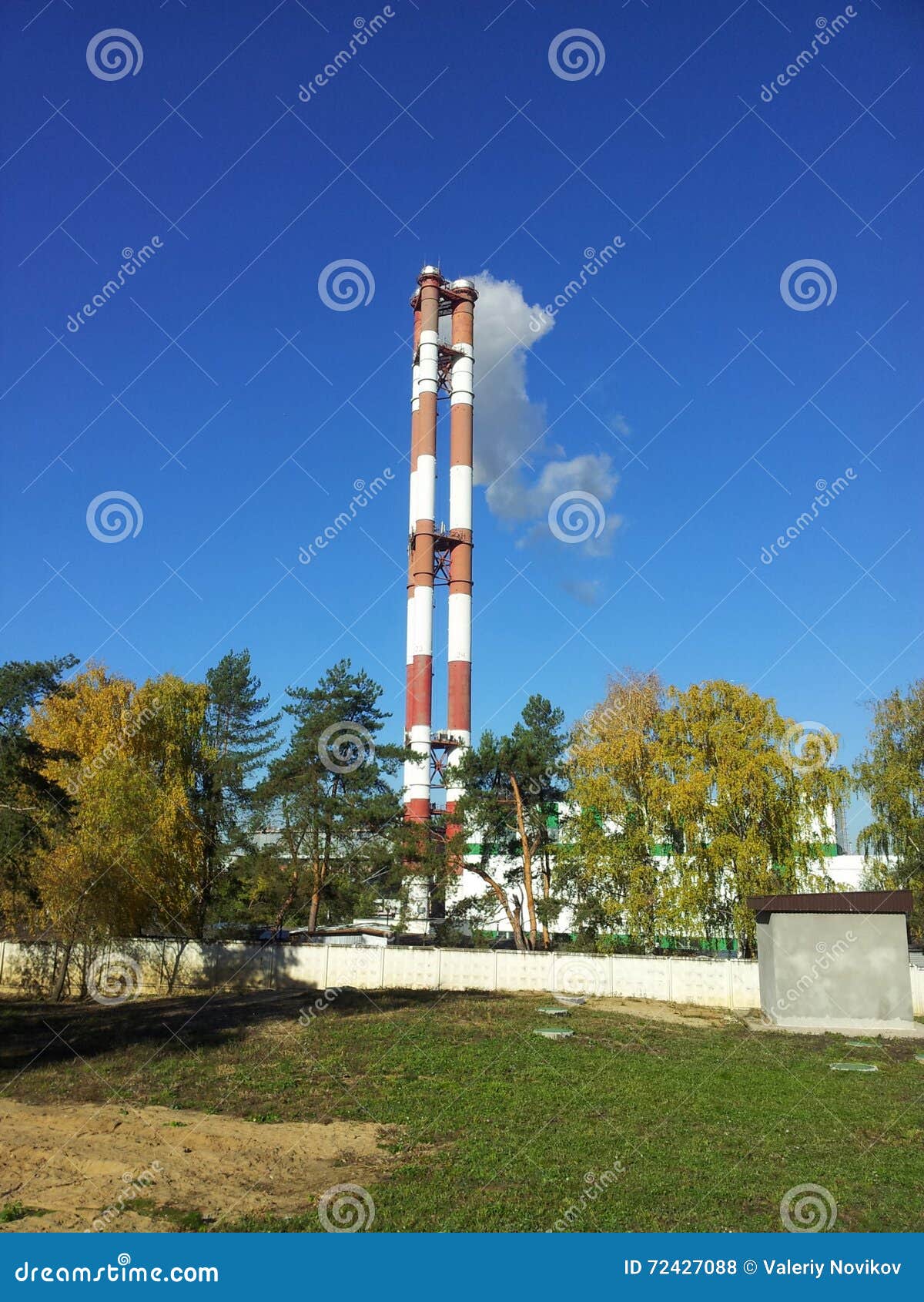 Smoke tube at day stock photo. Image of outdoor, tube 72427088