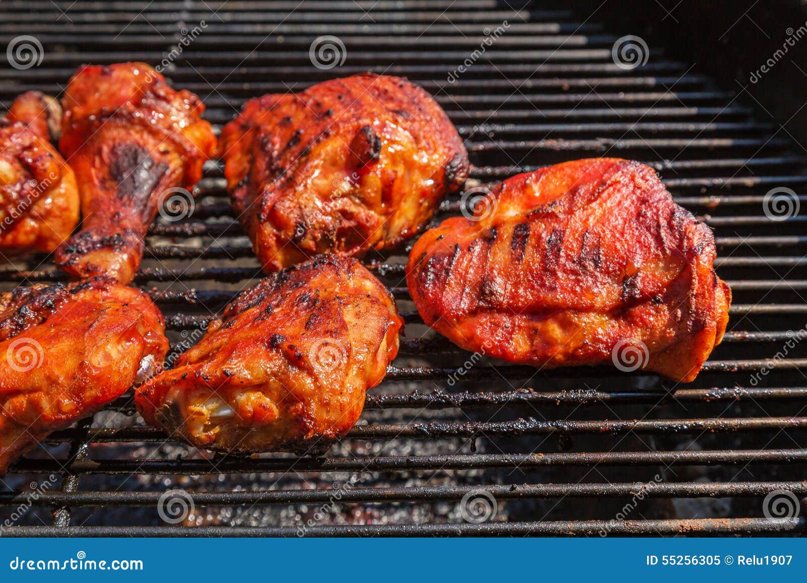 Smoked Chicken Legs Barbeque Stock Image Image of brazier, pieces