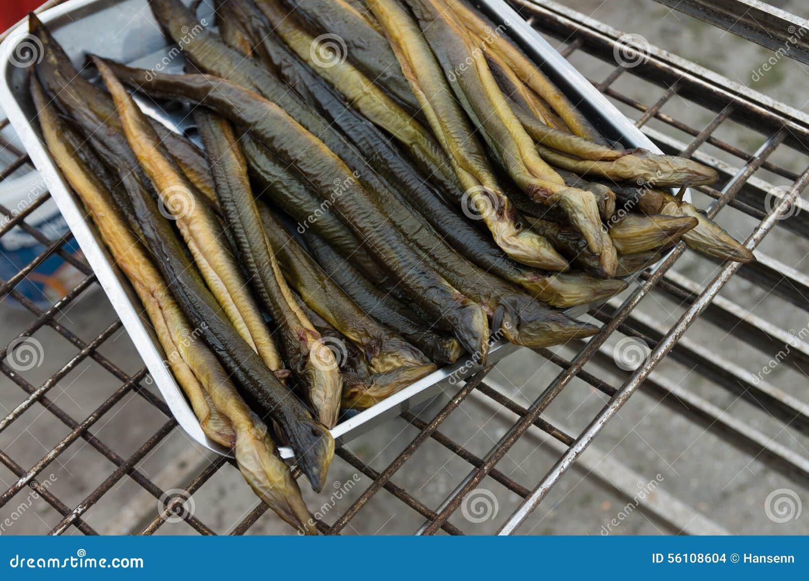Smoked eel stock photo. Image of food, fish, healthy 56108604