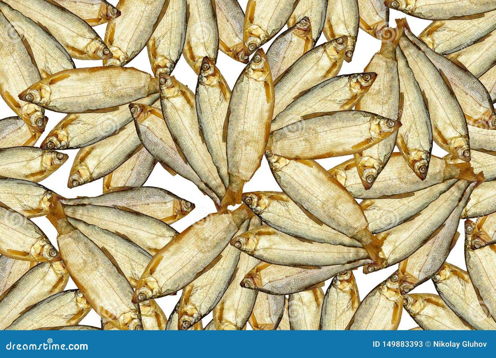 Smoked Fish Texture Background. Stock Image - Image of fish