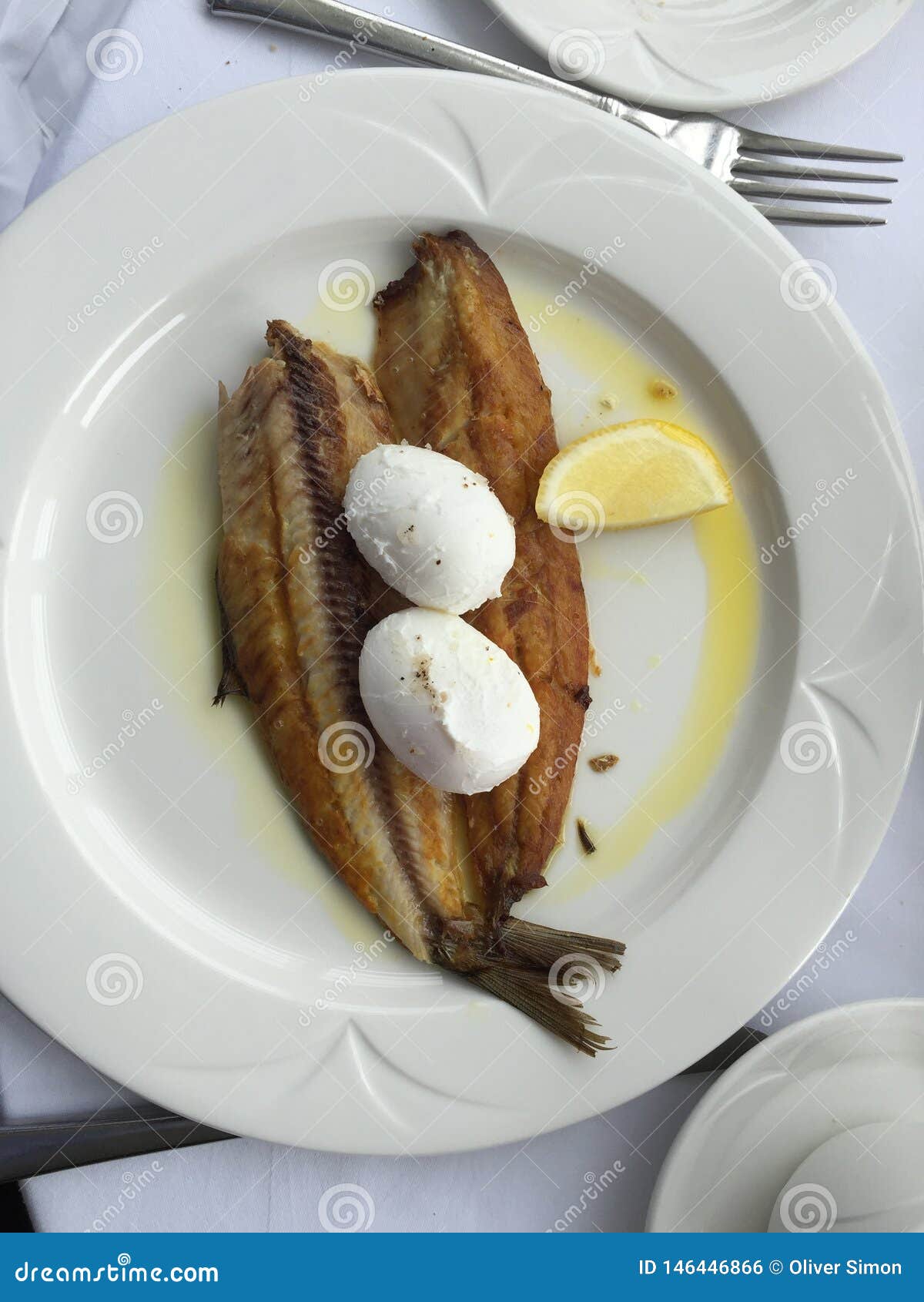Smoked kipper breakfast stock photo. Image of fish, kipper 146446866