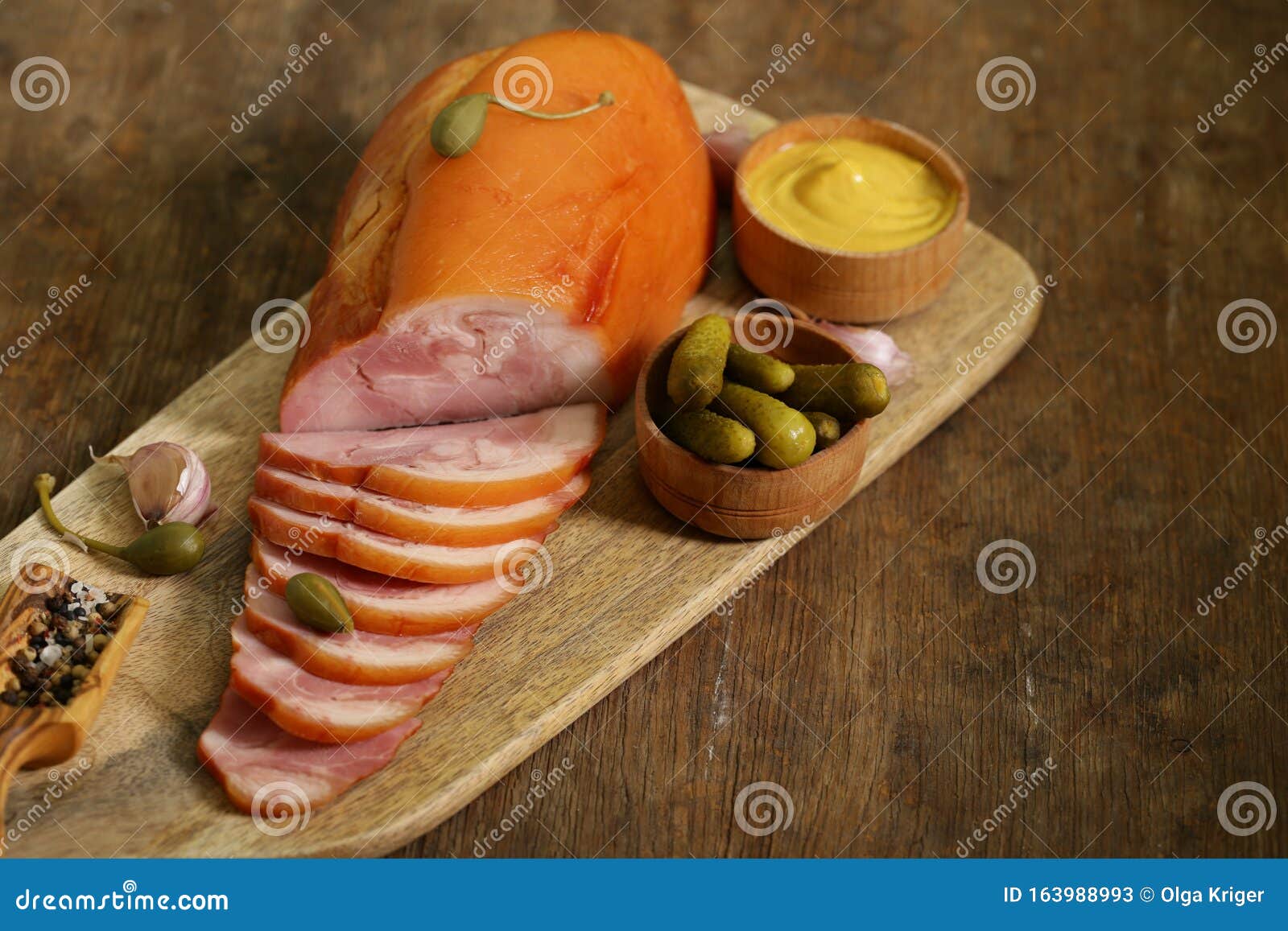 Smoked pork knuckle meat stock image. Image of baked 163988993