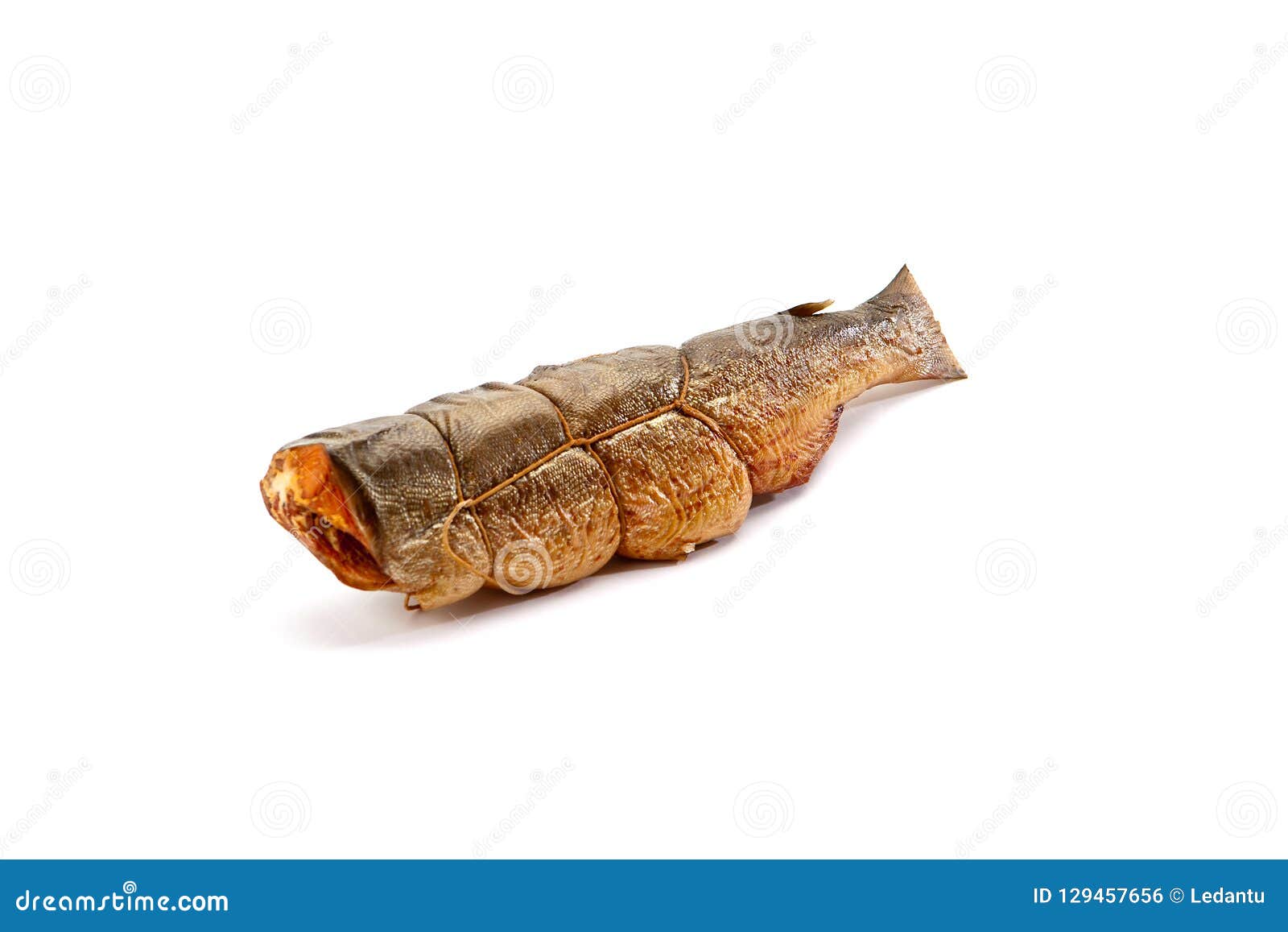 Smoked Salted Fish Sticks Isolated on White. Stock Photo Image of prepared, horizontal 129457656