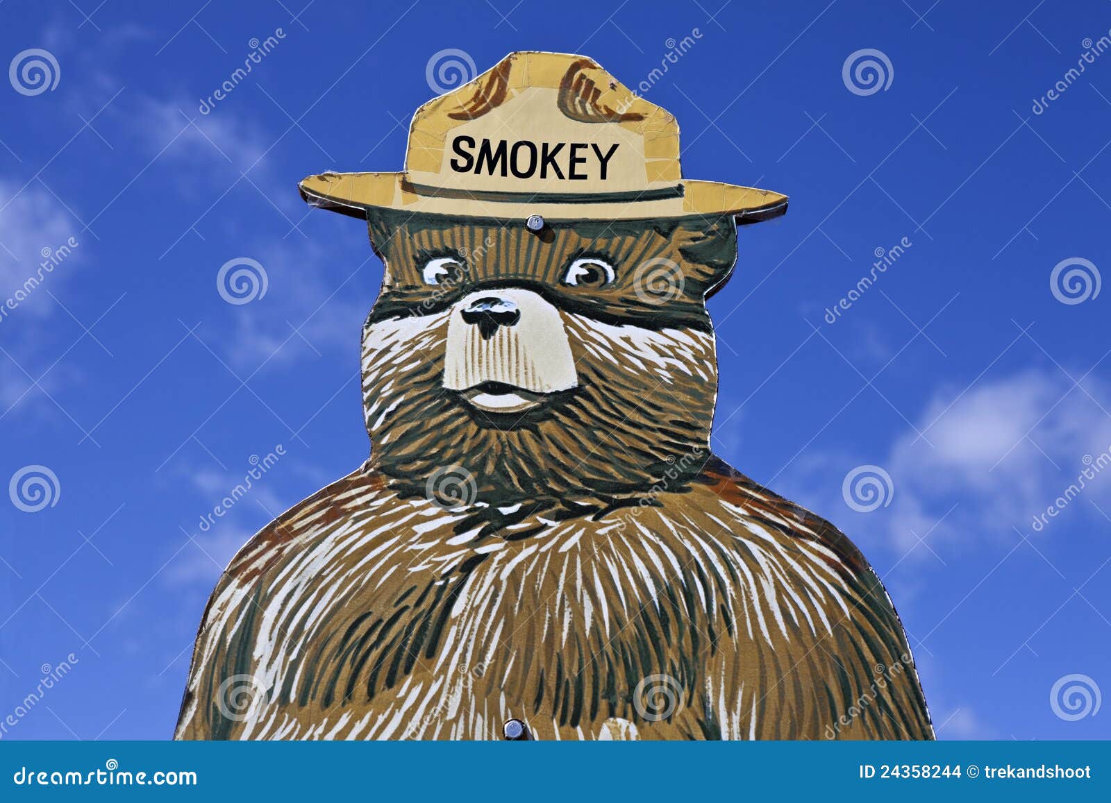 Smokey The Bear Fire Prevention Sign Editorial Stock Image Image