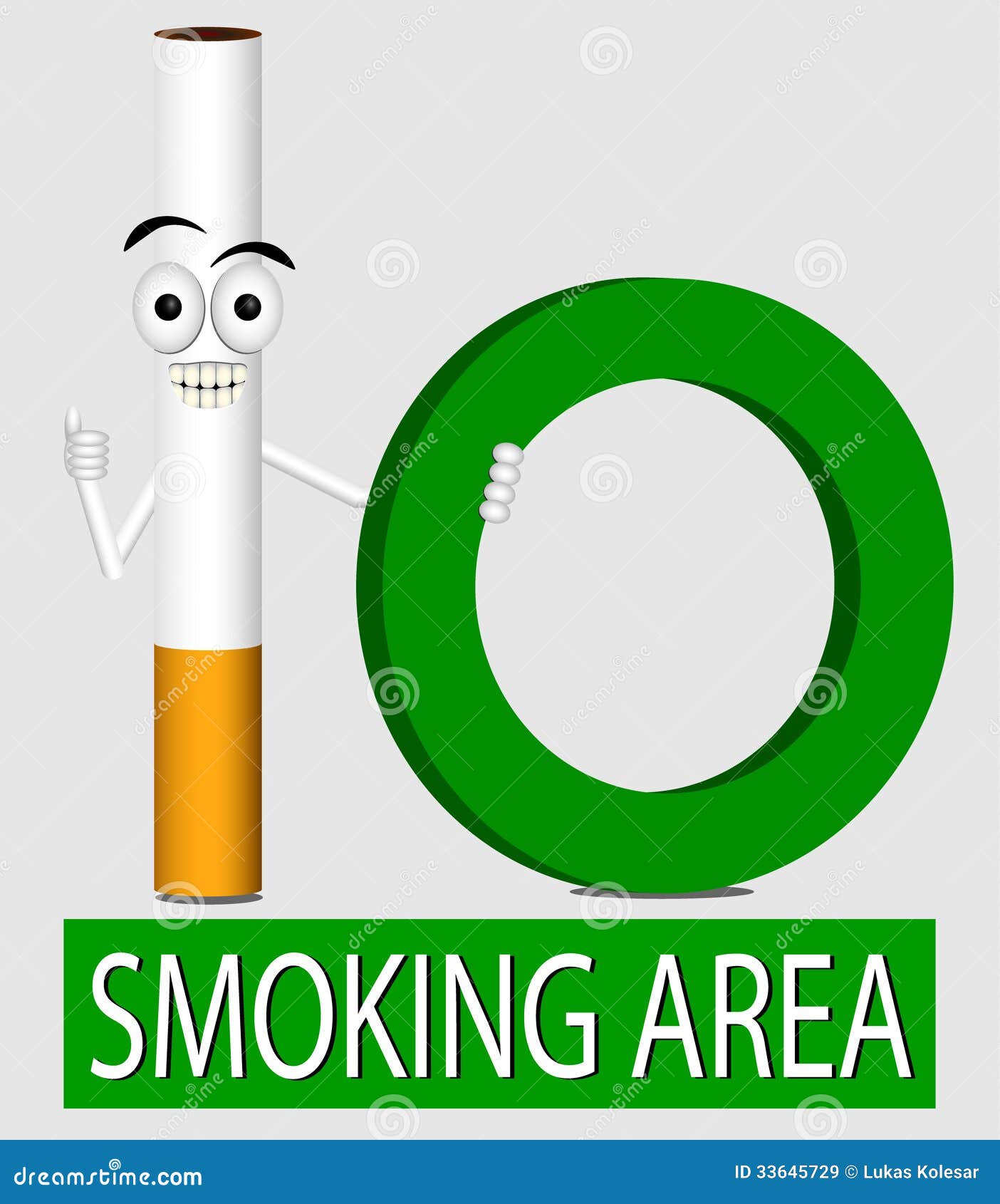 Smoking area stock illustration. Illustration of healthcare - 33645729