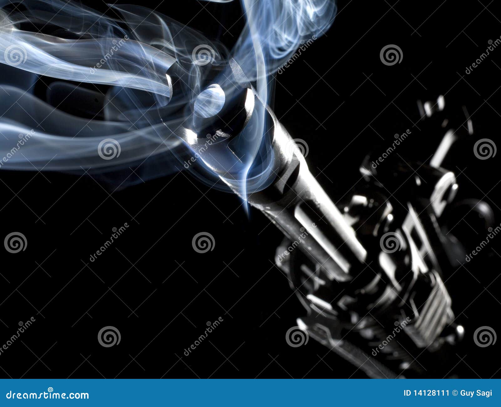 Smoking assault rifle stock image. Image of assault, carbine 14128111