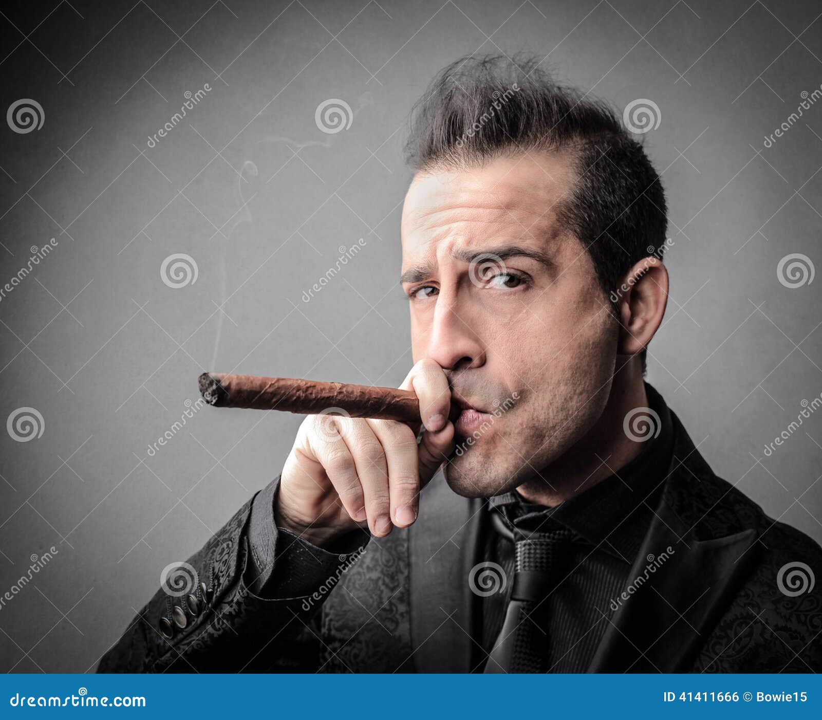 Smoking Boss Stock Photo Image 41411666
