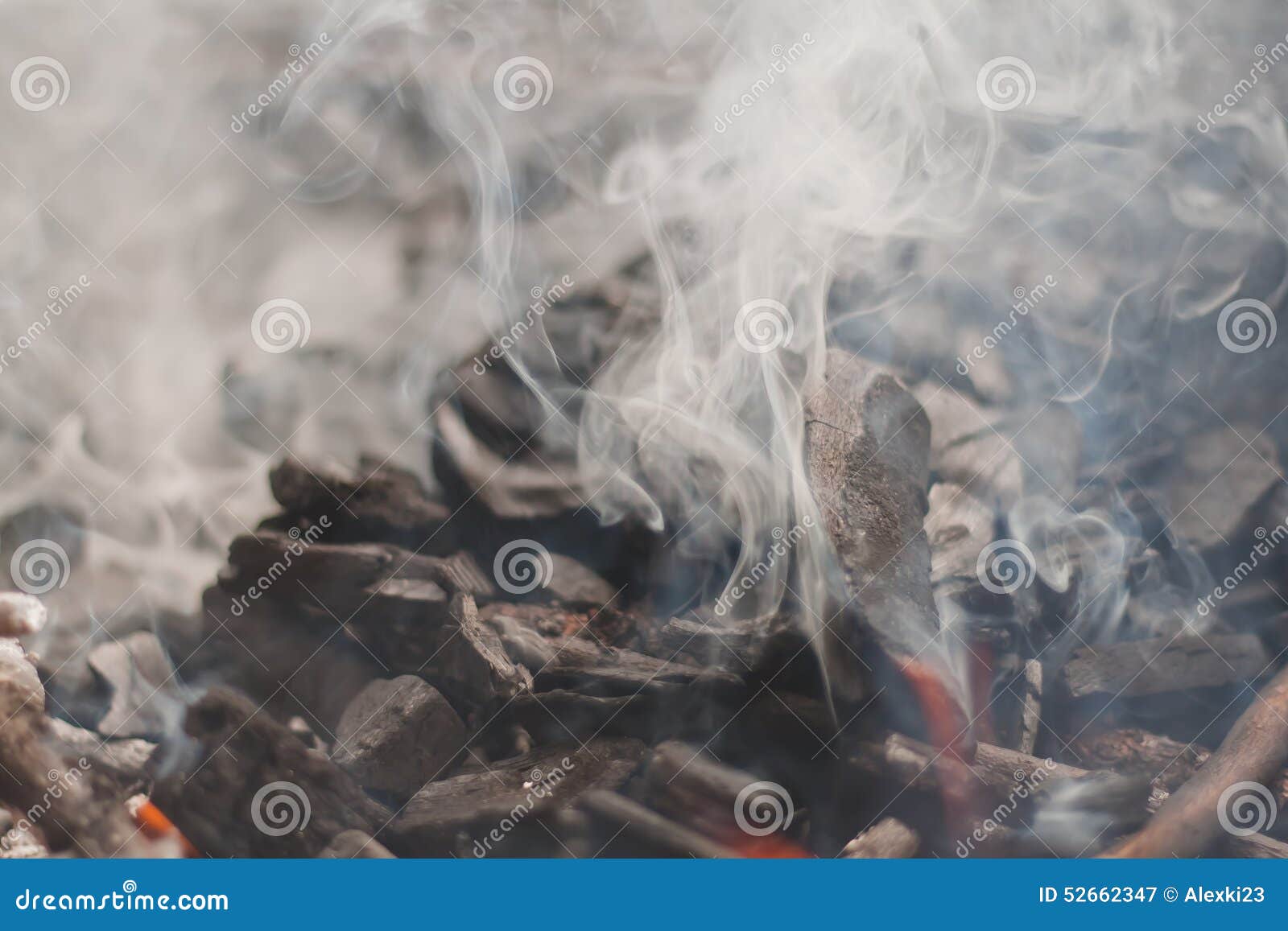 Smoking charcoal stock image. Image of fuming, charcoal 52662347