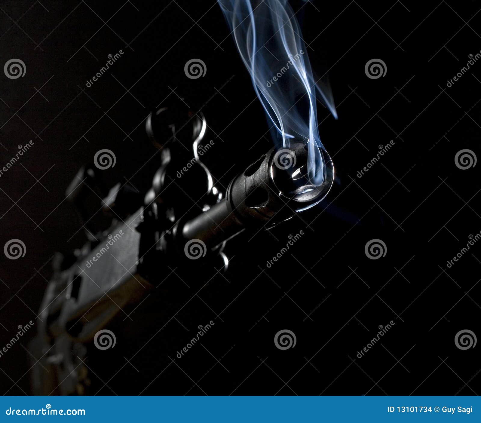Smoking rifle stock photo. Image of firearm, smoke, weapon 13101734