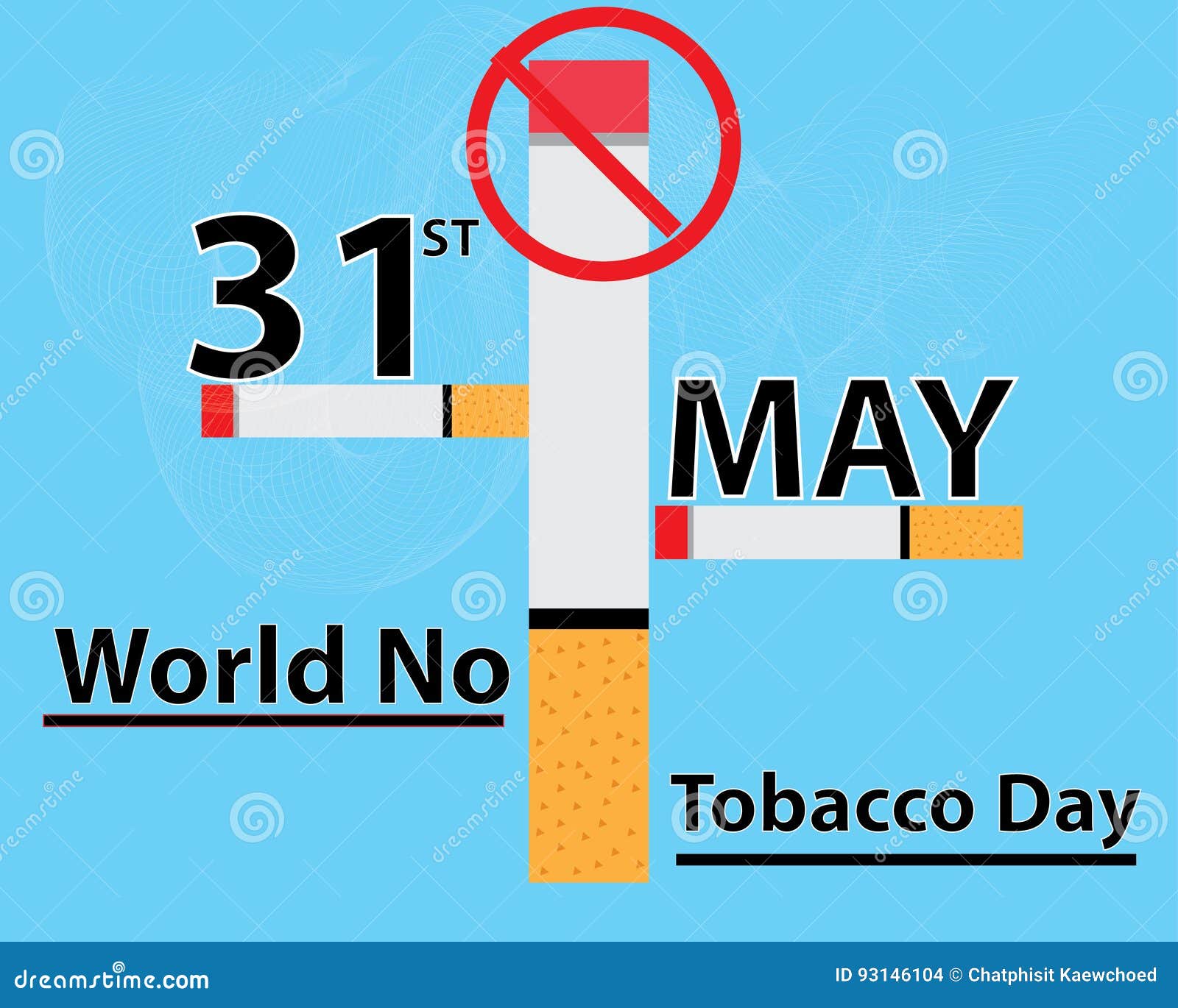 Smoking World No Tobacco Day Vector Stock Vector Illustration of