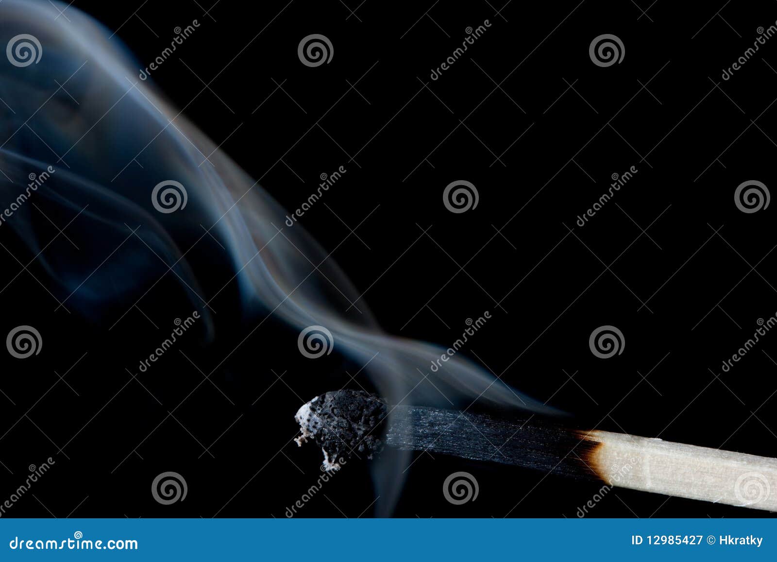 Smoldering match stock image. Image of extinguish, thin - 12985427