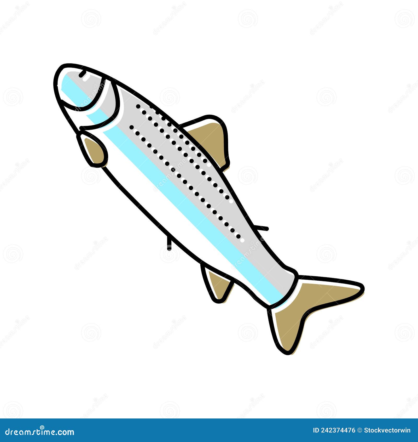 smolt salmon color icon  