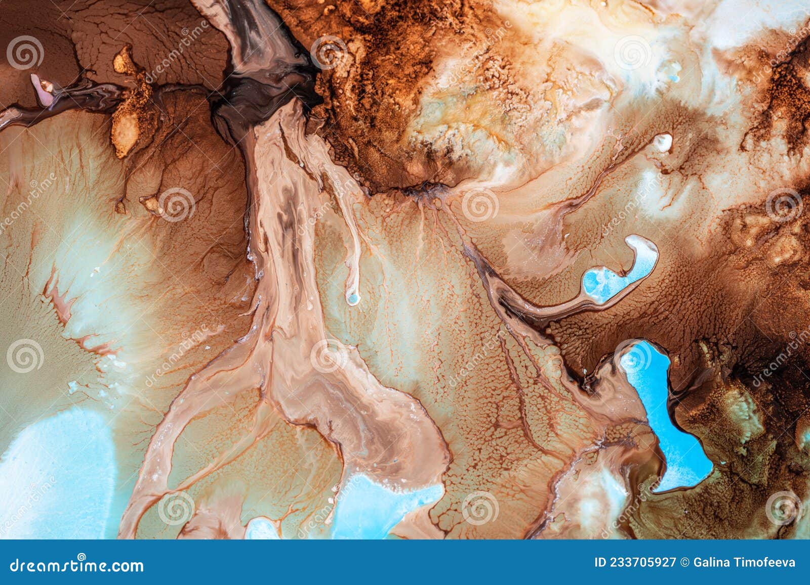 smooth acrylic texture with overflowing paint colors mixed together. abstract fluid art backdrop with colorful waves and