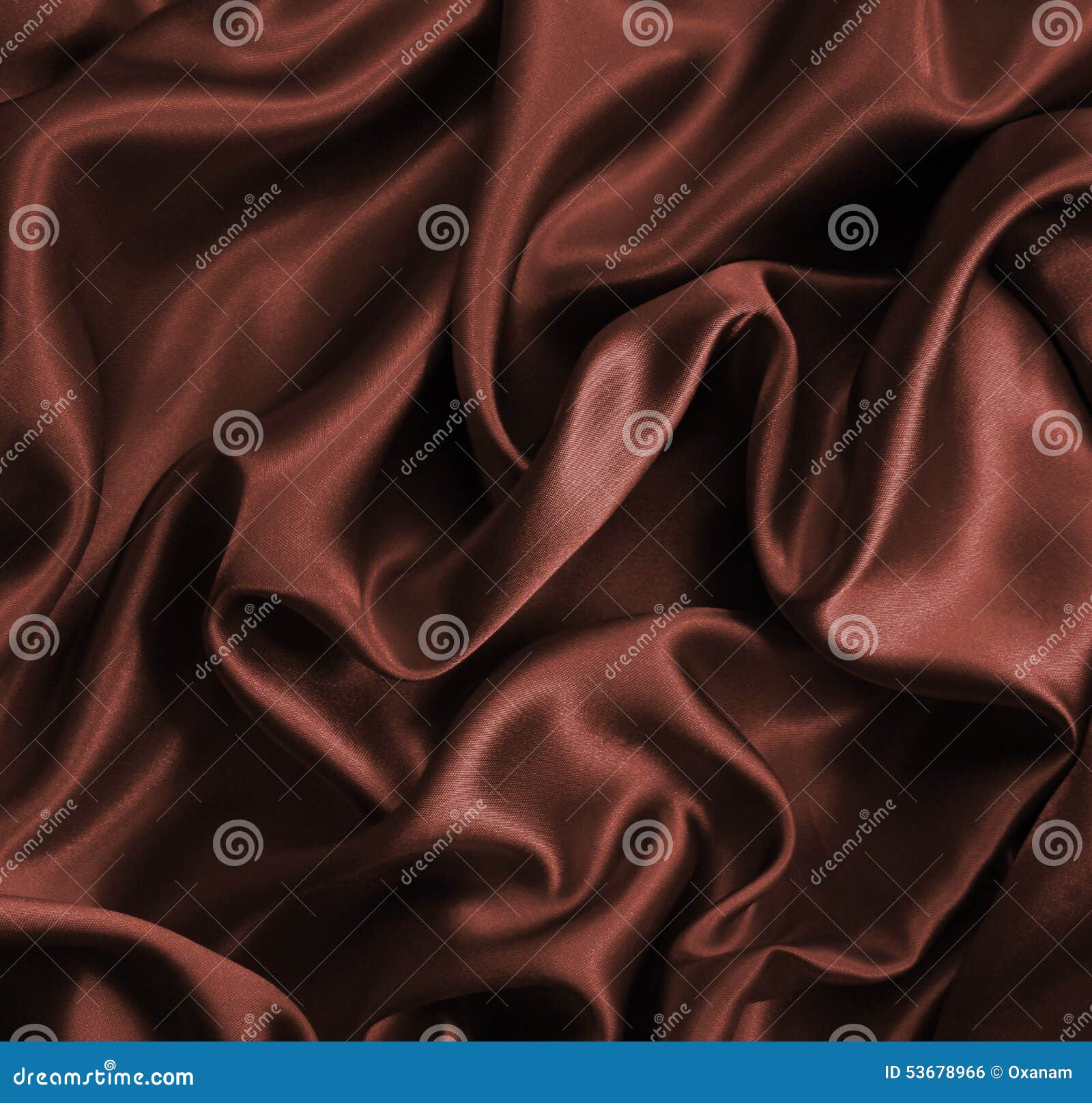 Smooth Elegant Dark Brown Chocolate Silk As Background Stock Photo