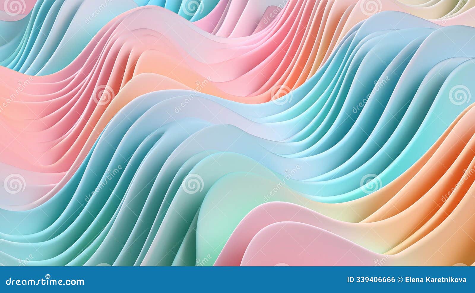 smooth pastel waves create a modern, soothing background with a dynamic, fluid pattern. this elegant artwork is perfect