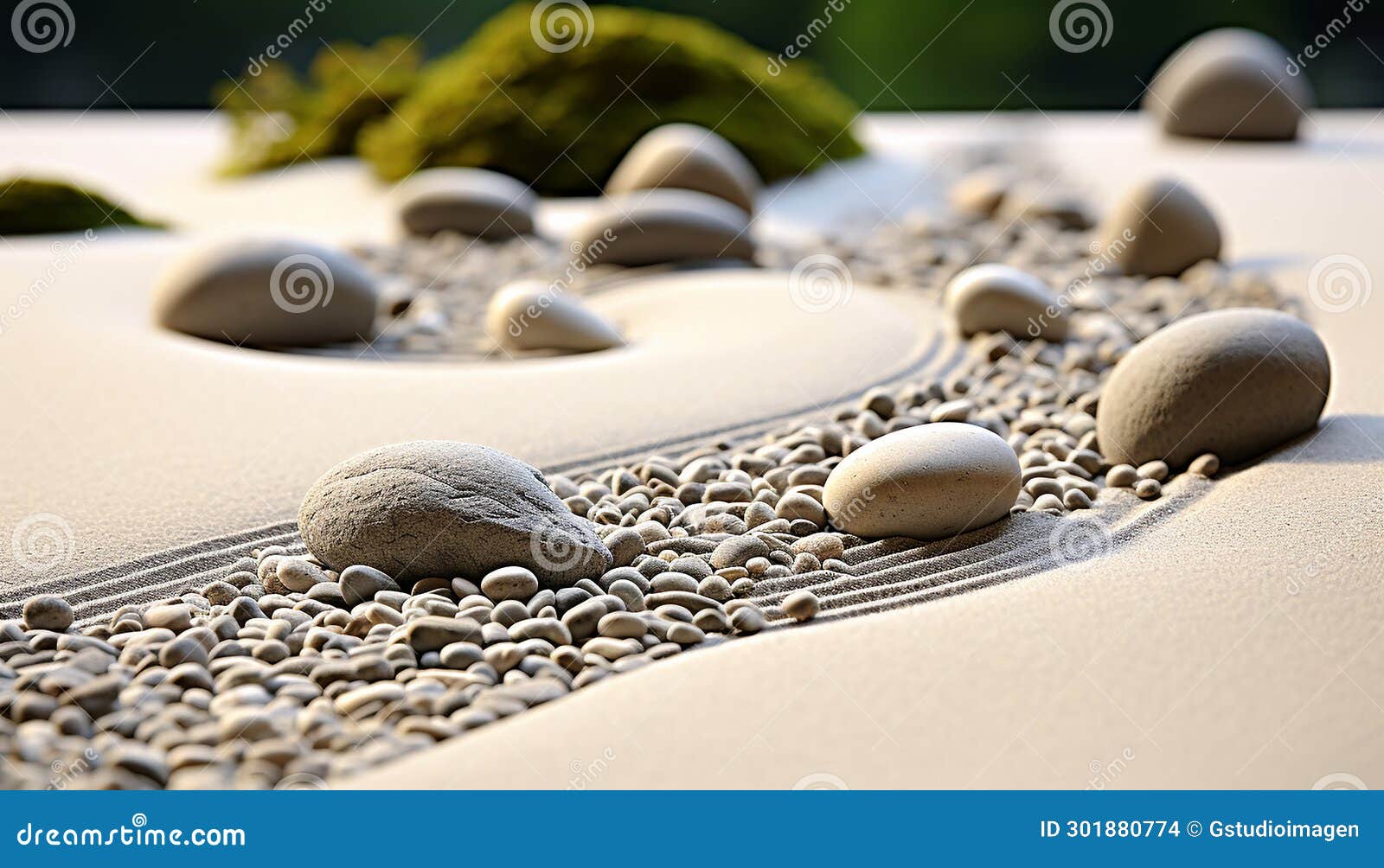 smooth pebble, wet sand, wave, harmony, tranquil scene generated by ai