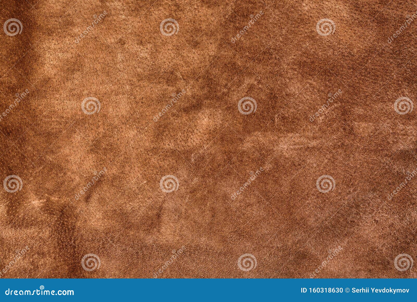 Smooth Seamless Texture Suede . Brown Color. Genuine Leather Stock