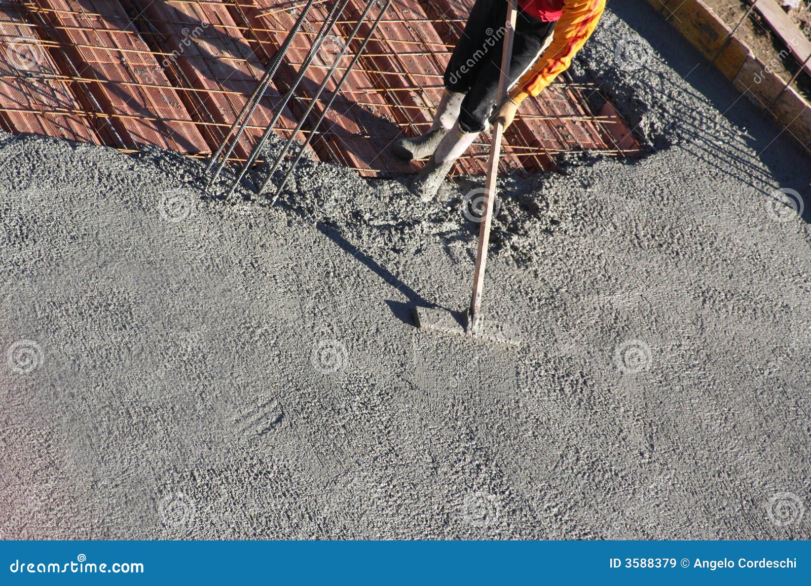 Smoothing Cement stock image. Image of outdoor, construct - 3588379