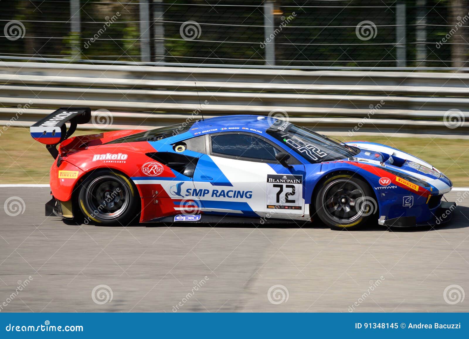 SMP Racing Ferrari 488 GT3 at Monza Editorial Image Image of