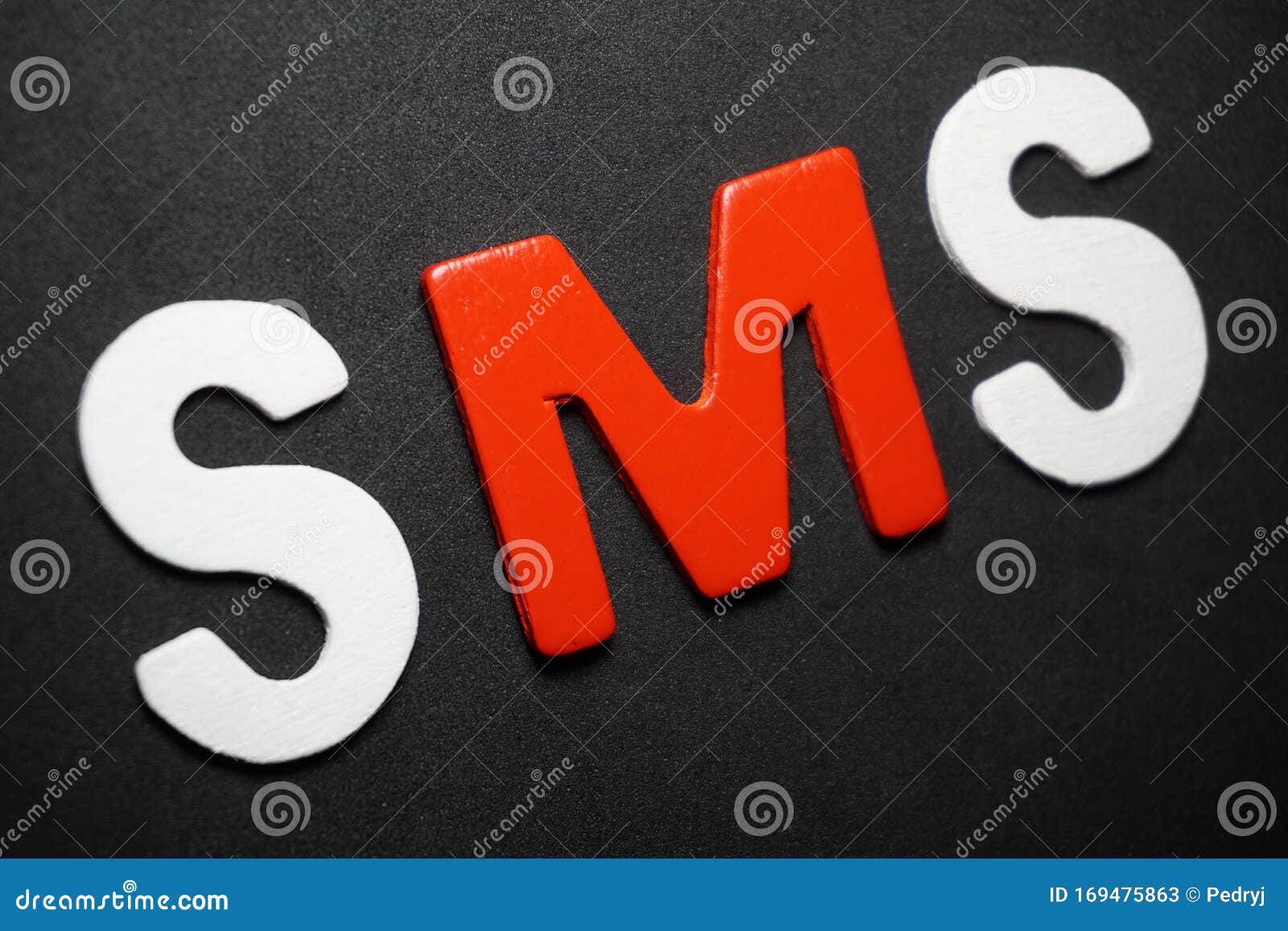 SMS on black background stock image. Image of background - 169475863