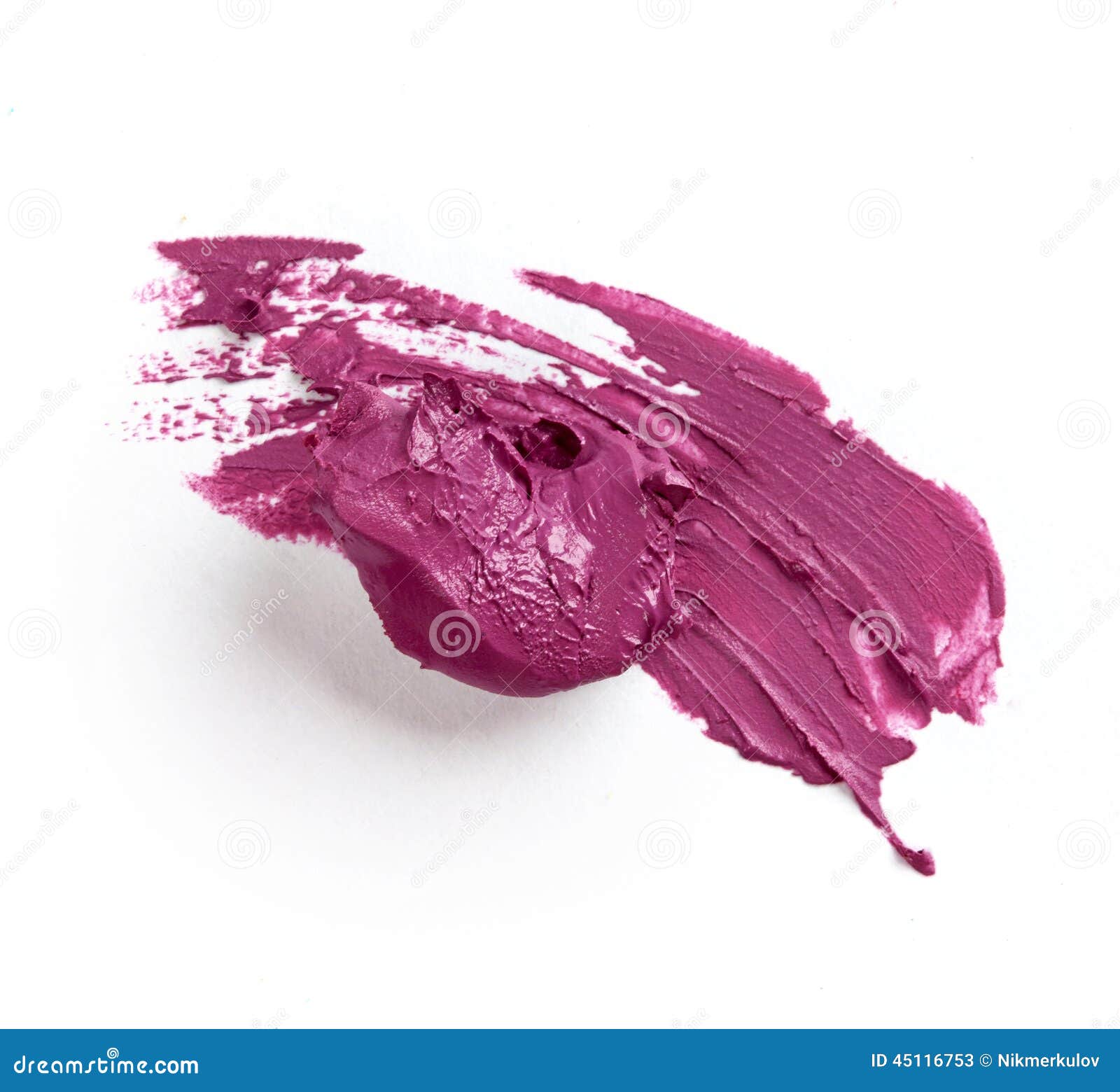 smudged purple lipstick