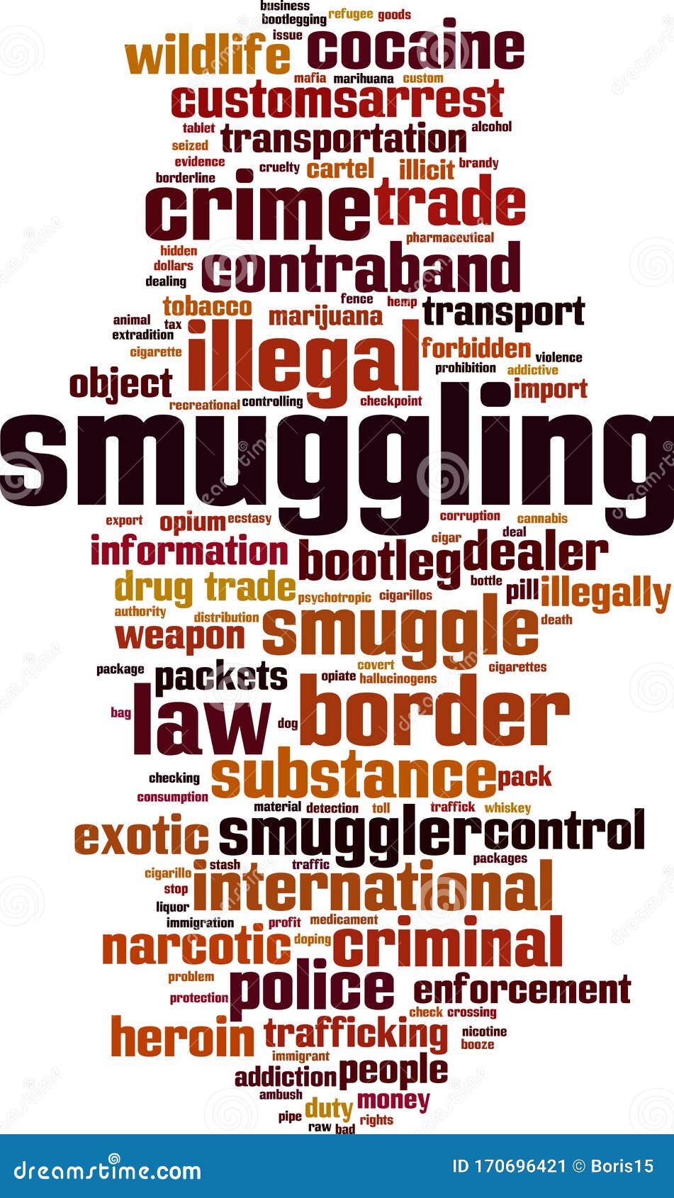 smuggling word cloud