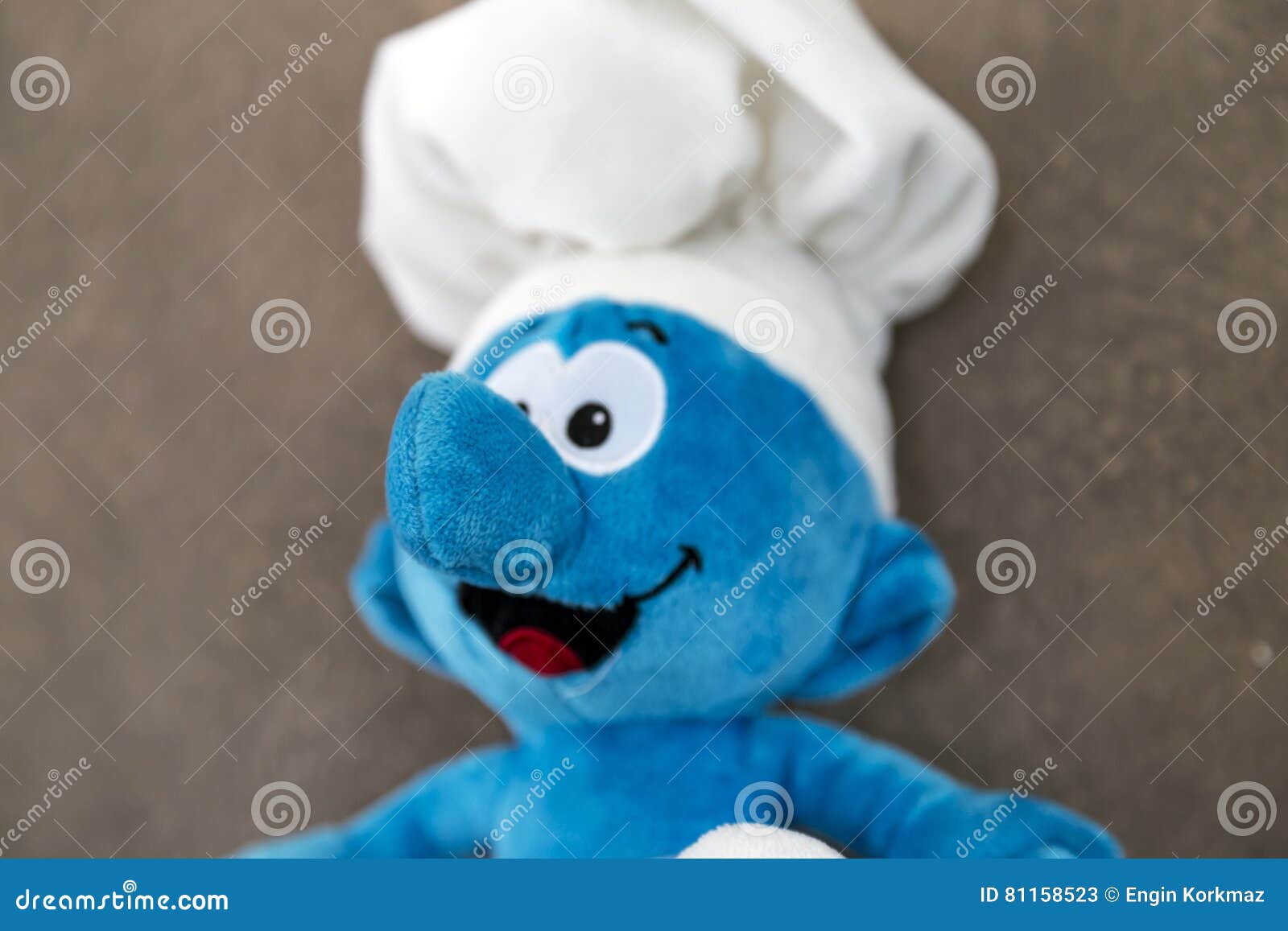 Smurf toy editorial stock photo. Image of houses, cartoon - 81158523