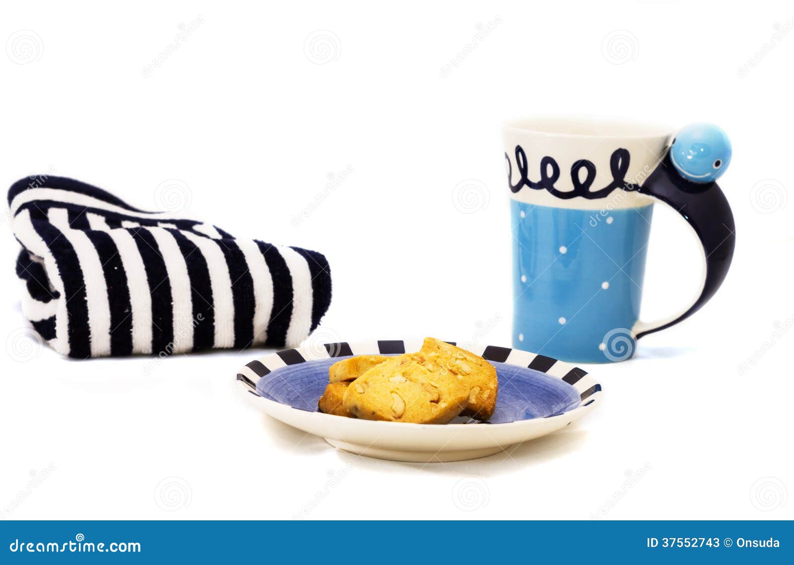 Snack and drink set stock image. Image of drink, cookies 37552743