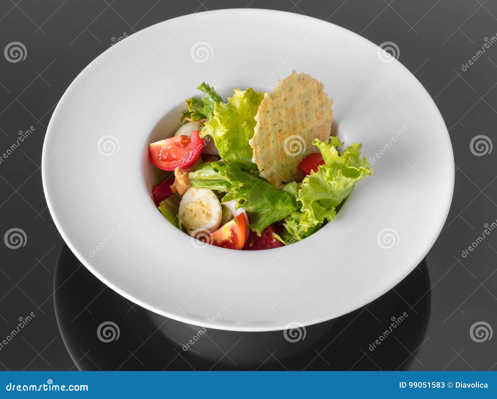 Vegetable Salad with Corn Chips Stock Image Image of salads