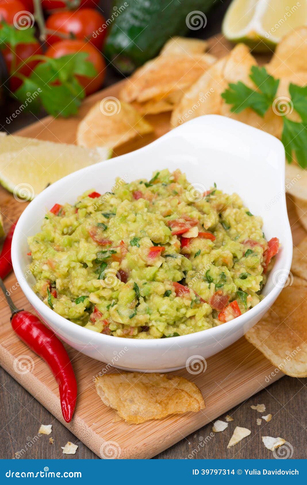 Snack Mexican Sauce Guacamole and Chips Stock Photo Image of salsa