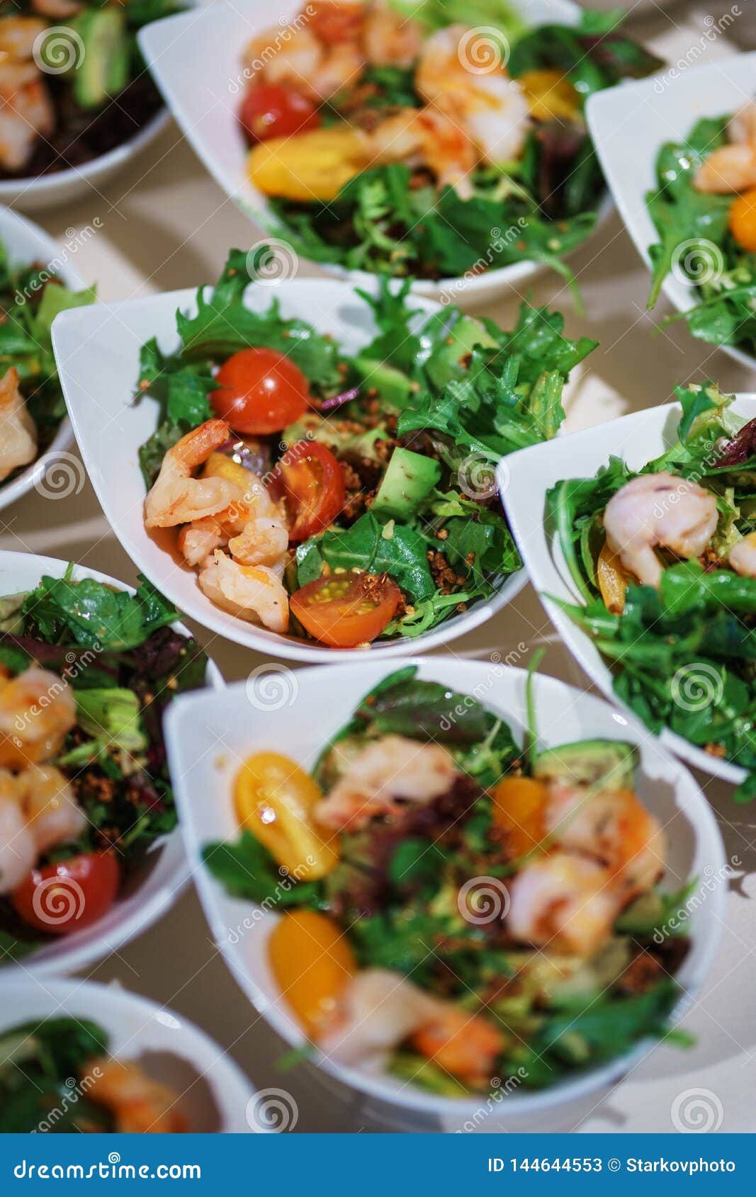 Catering and Snacks on the Table Prepared for Guests and Participants