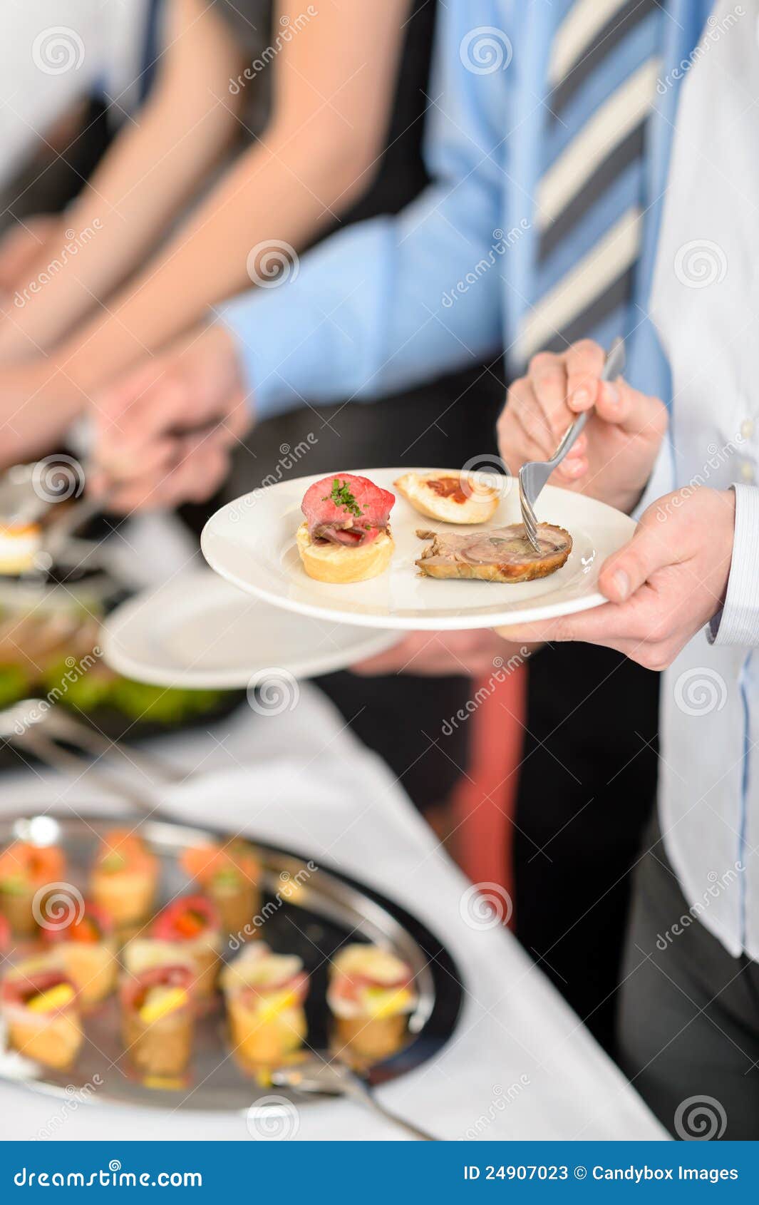 Snacks Buffet at Business Company Meeting Stock Image Image of break