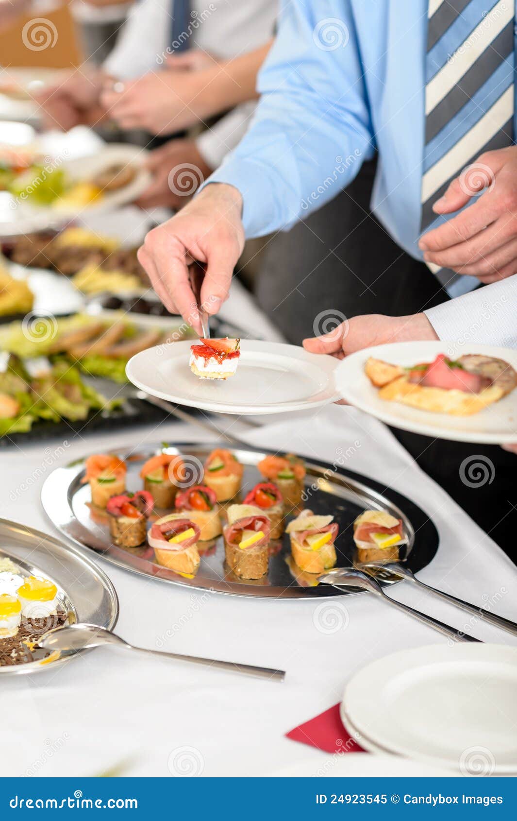 Snacks Buffet at Business Company Meeting Stock Image Image of