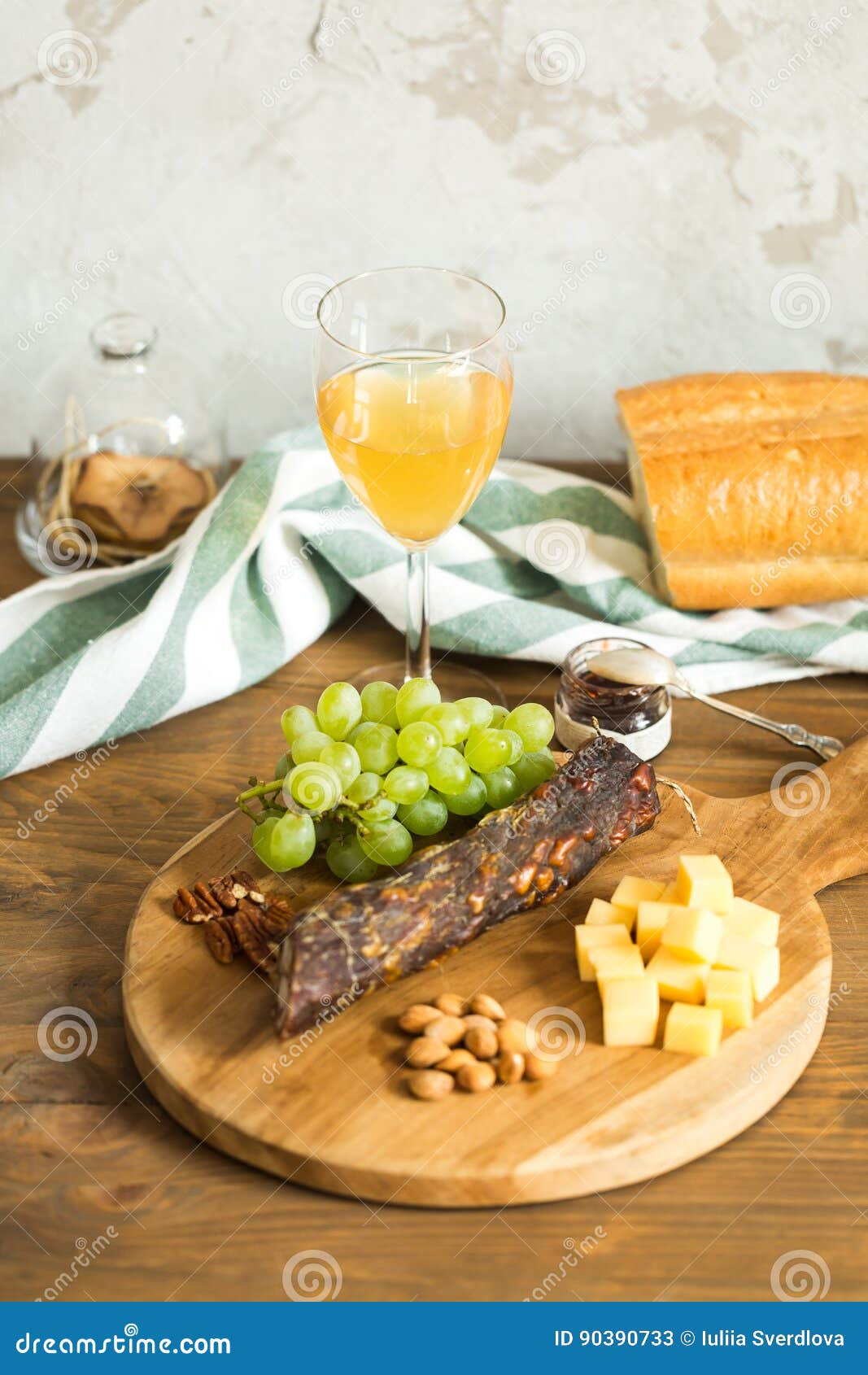 Snacks for Wine, Grapes, Cheese, Nuts and Wine Stock Image Image of food, pecans 90390733