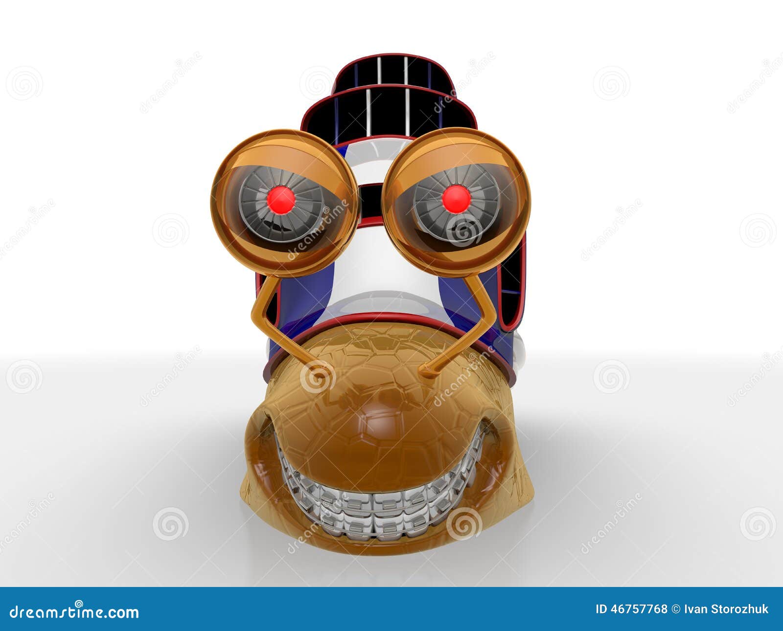 Snail stock illustration. Illustration of robot, silver 46757768