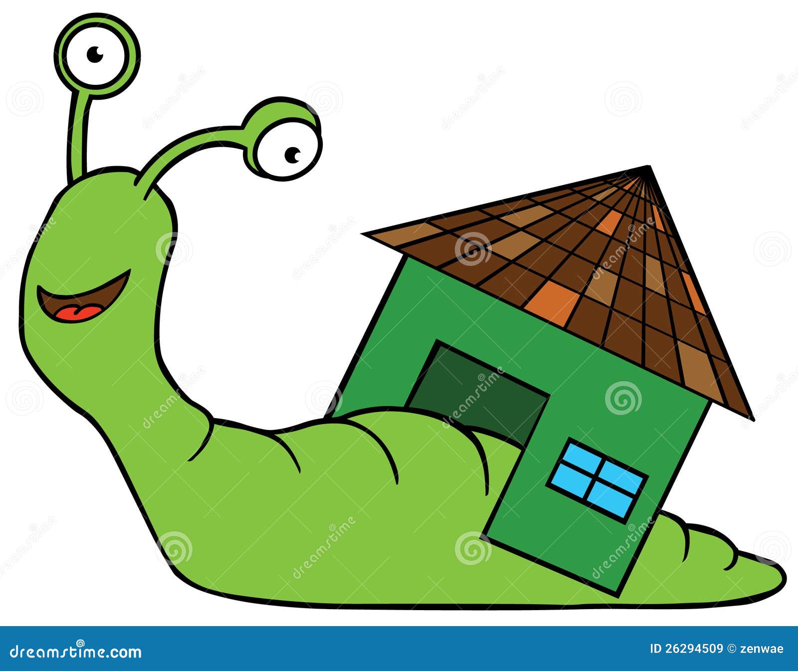 Snail & Home stock vector. Illustration of house 26294509
