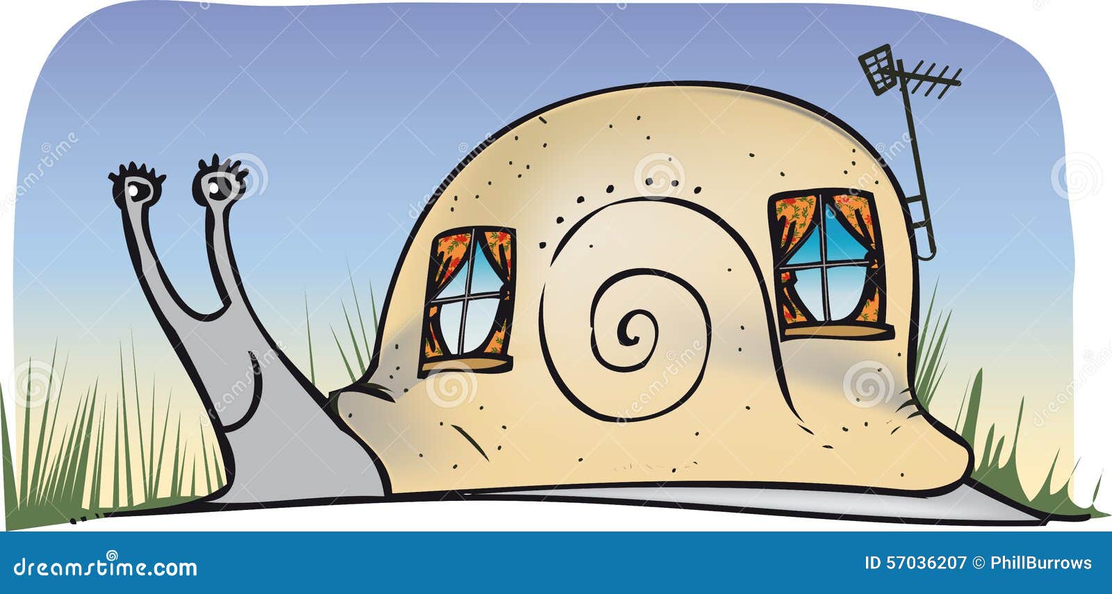 Snail house stock vector. Illustration of happy, converted 57036207