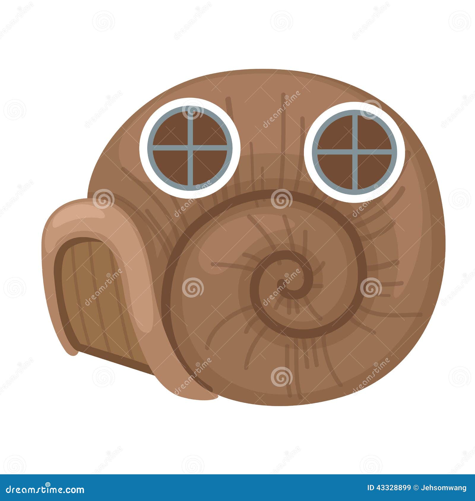 Snail house vector stock vector. Illustration of roof 43328899