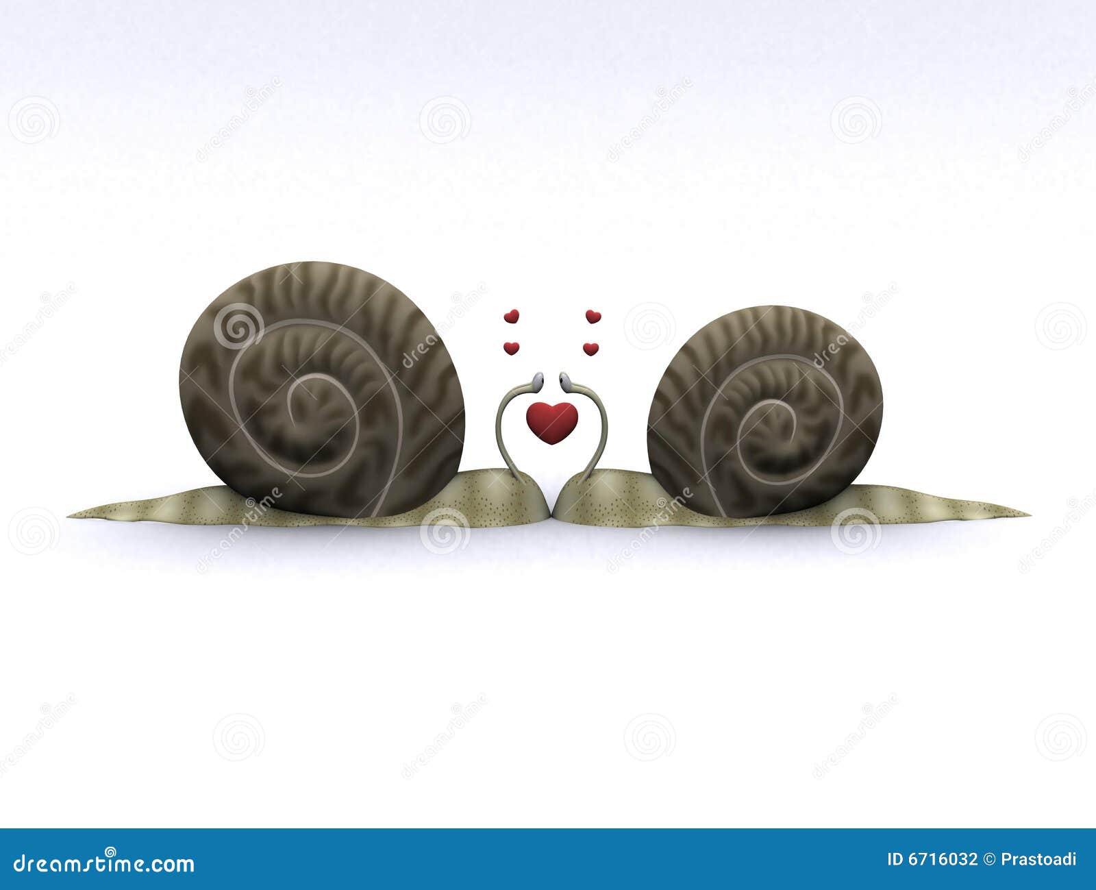 Snail in Love stock illustration. Illustration of heart 6716032