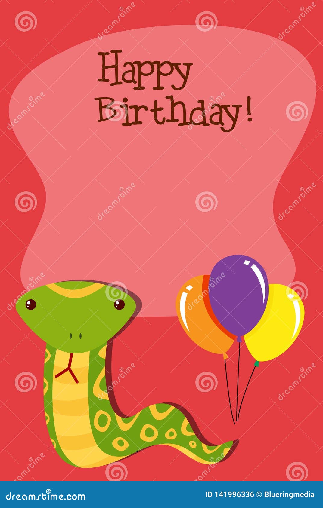 a-snake-on-birthday-template-stock-vector-illustration-of-clip