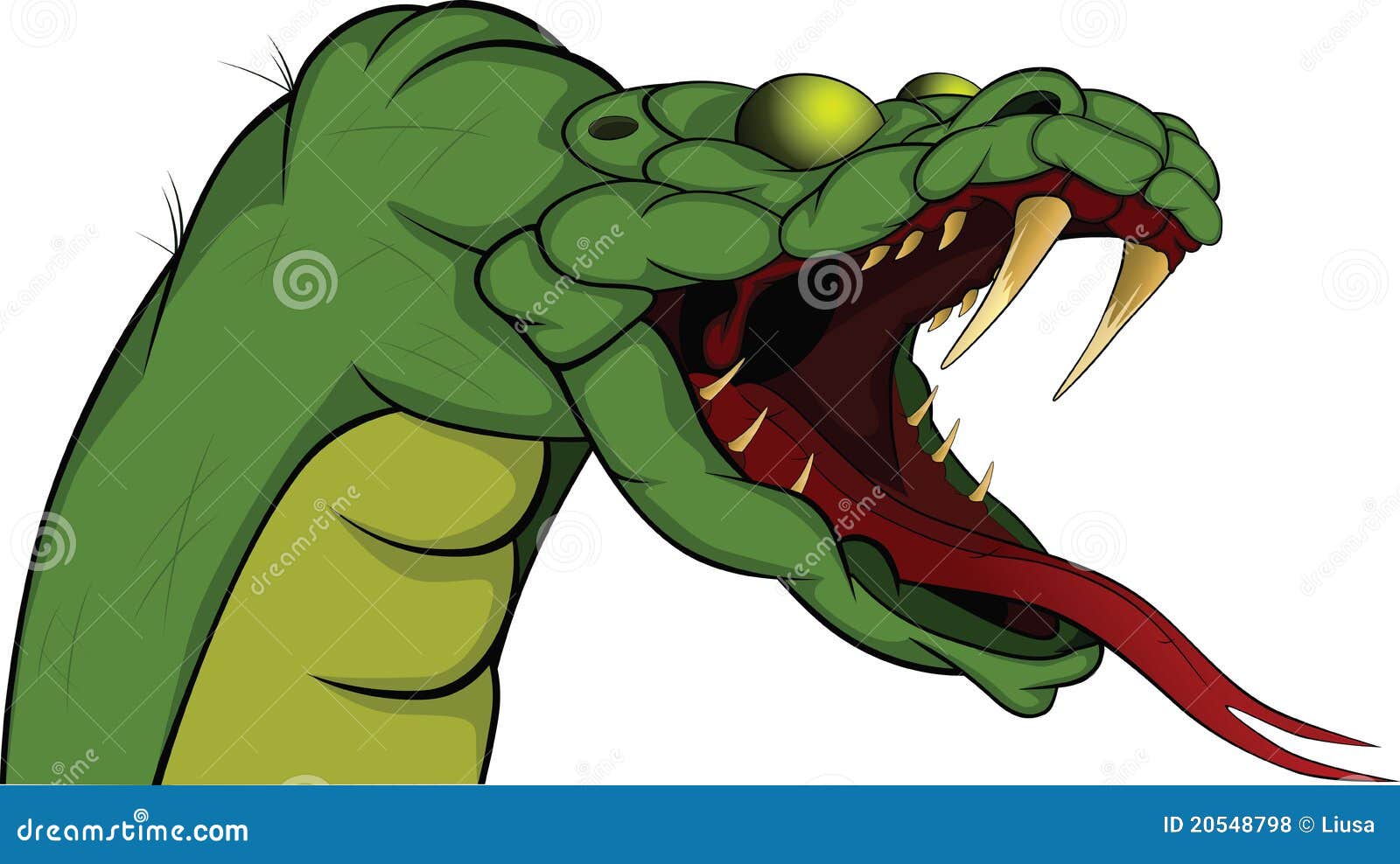 Snake. Cartoon stock vector. Illustration of python, film - 20548798