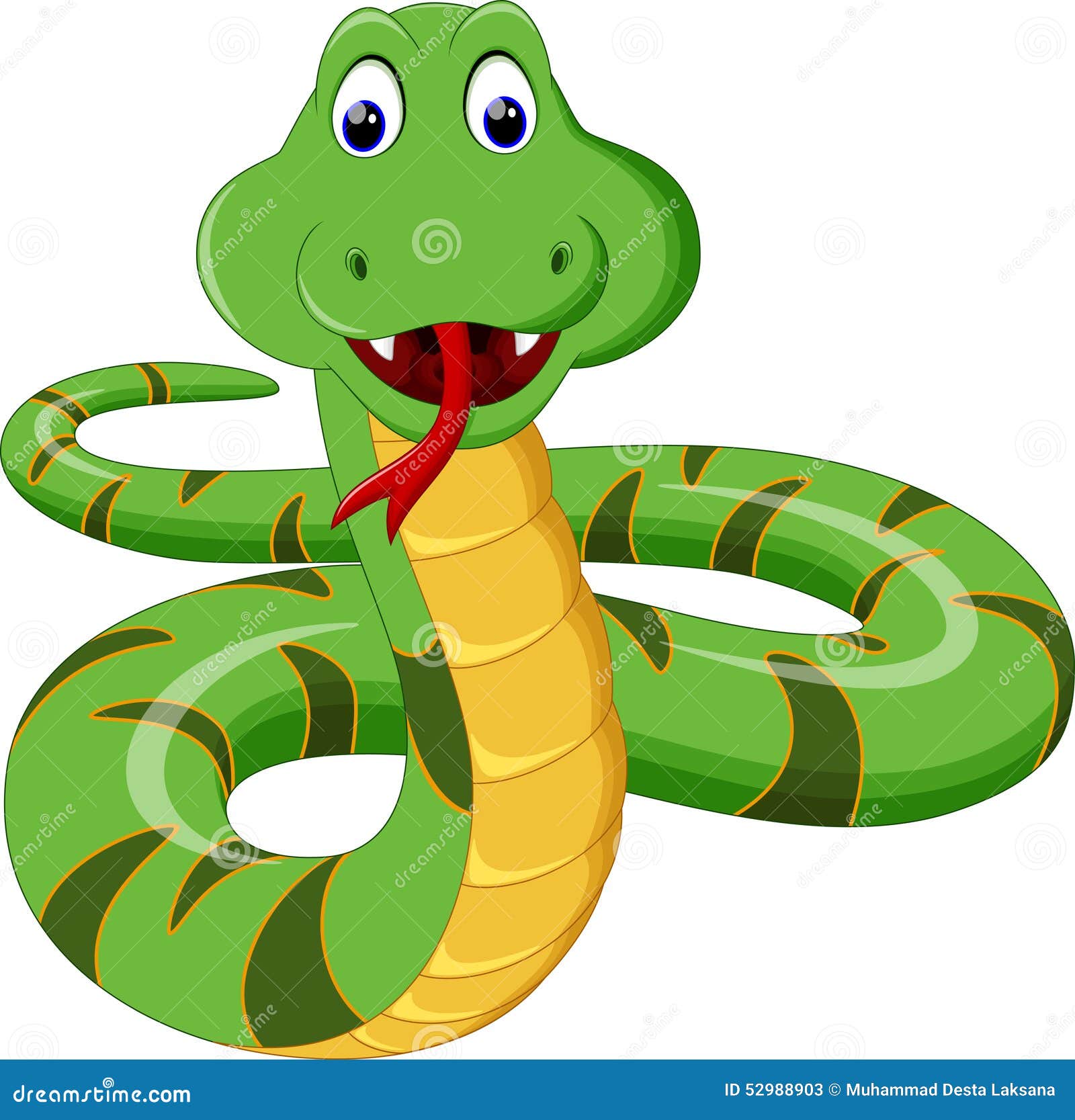 Snake Cartoon Stock Illustration - Image: 52988903