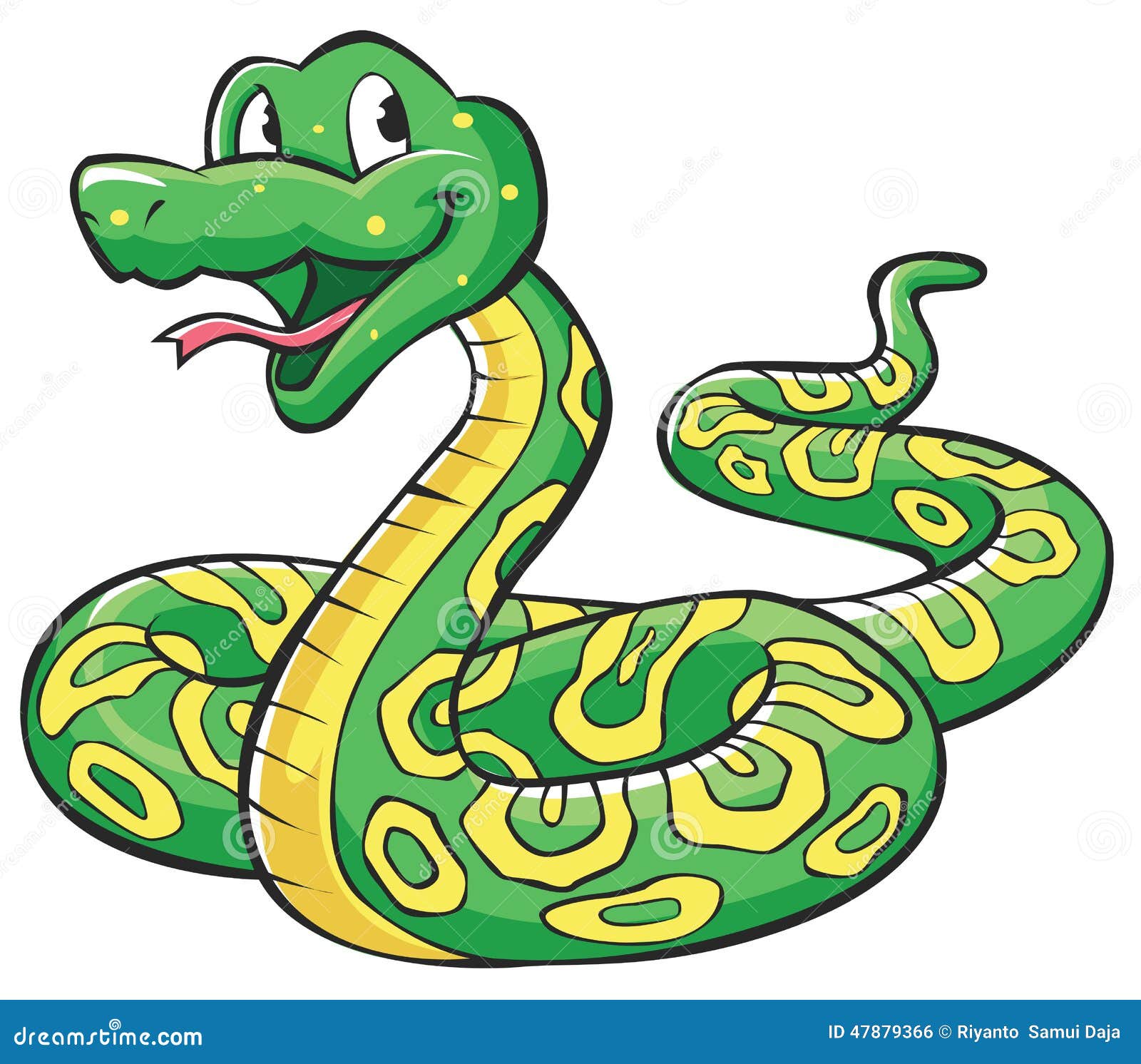  Snake  Cartoon  Stock Vector Image 47879366