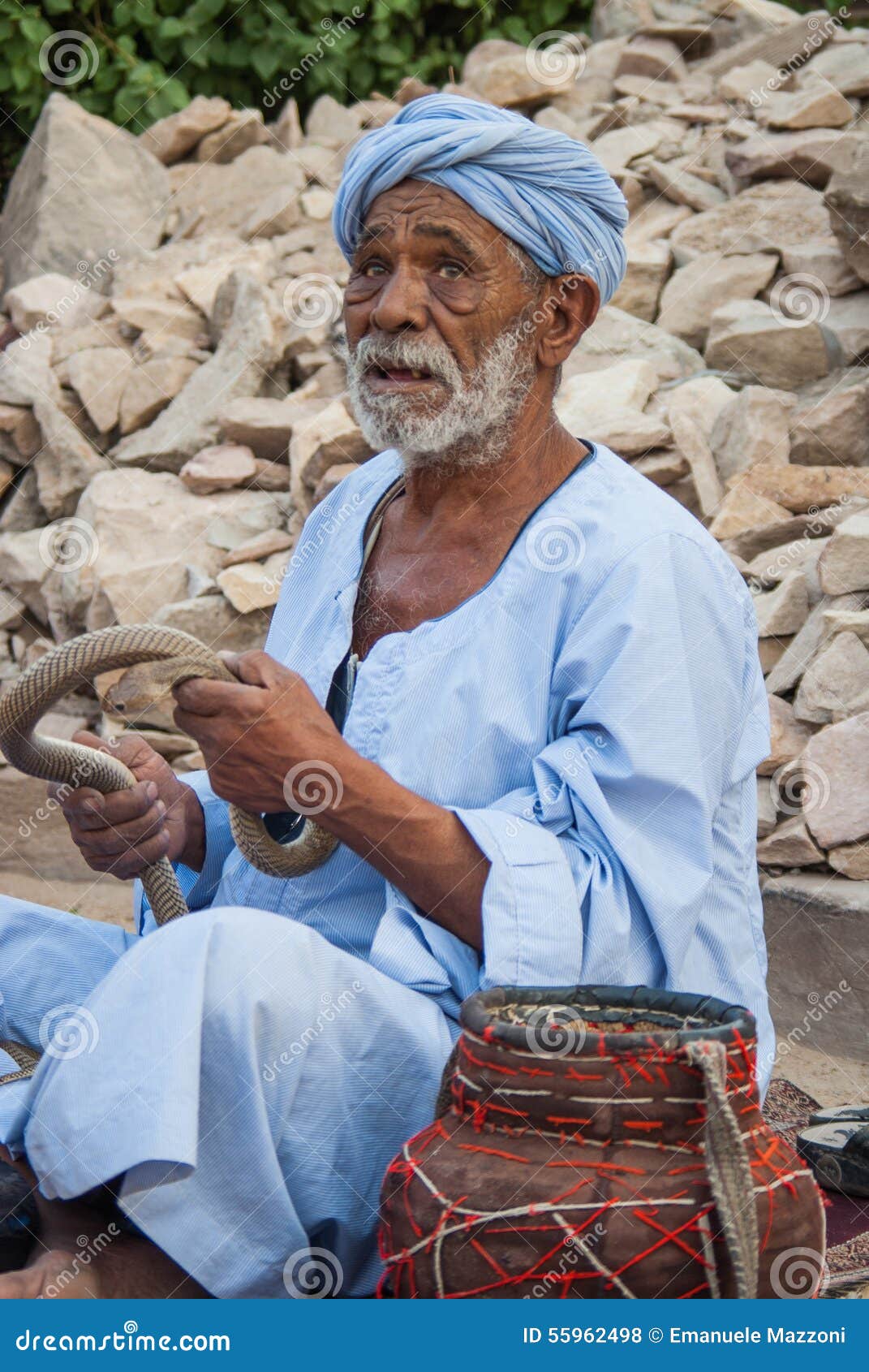 Snake Charmer, Egypt editorial stock photo. Image of male 55962498