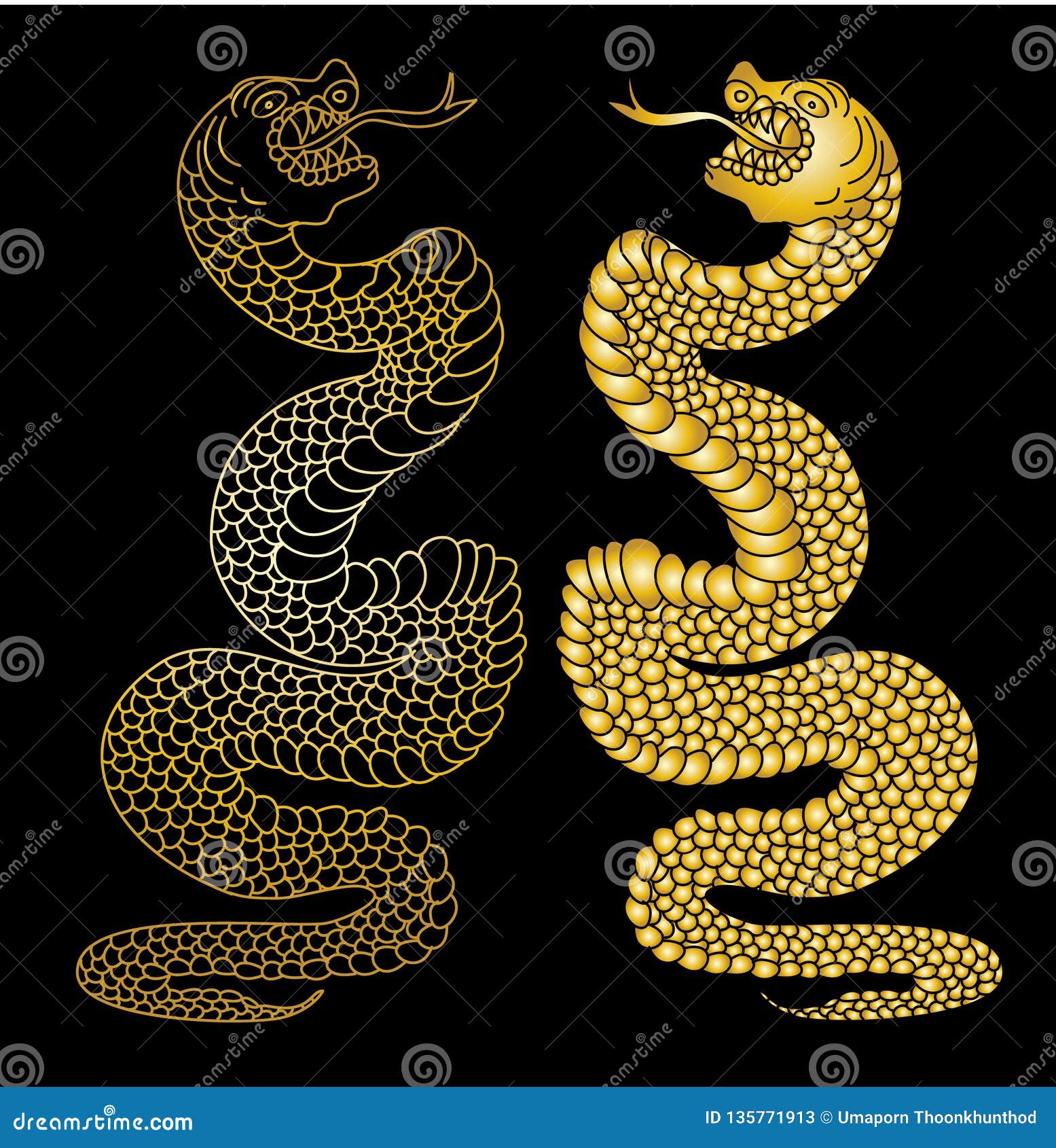 Japanese Snake Vector Tattoo for Printing.Black and White Sticker Fire Isolate on White Background. Stock Vector - Illustration of fire, koifish: 135771913