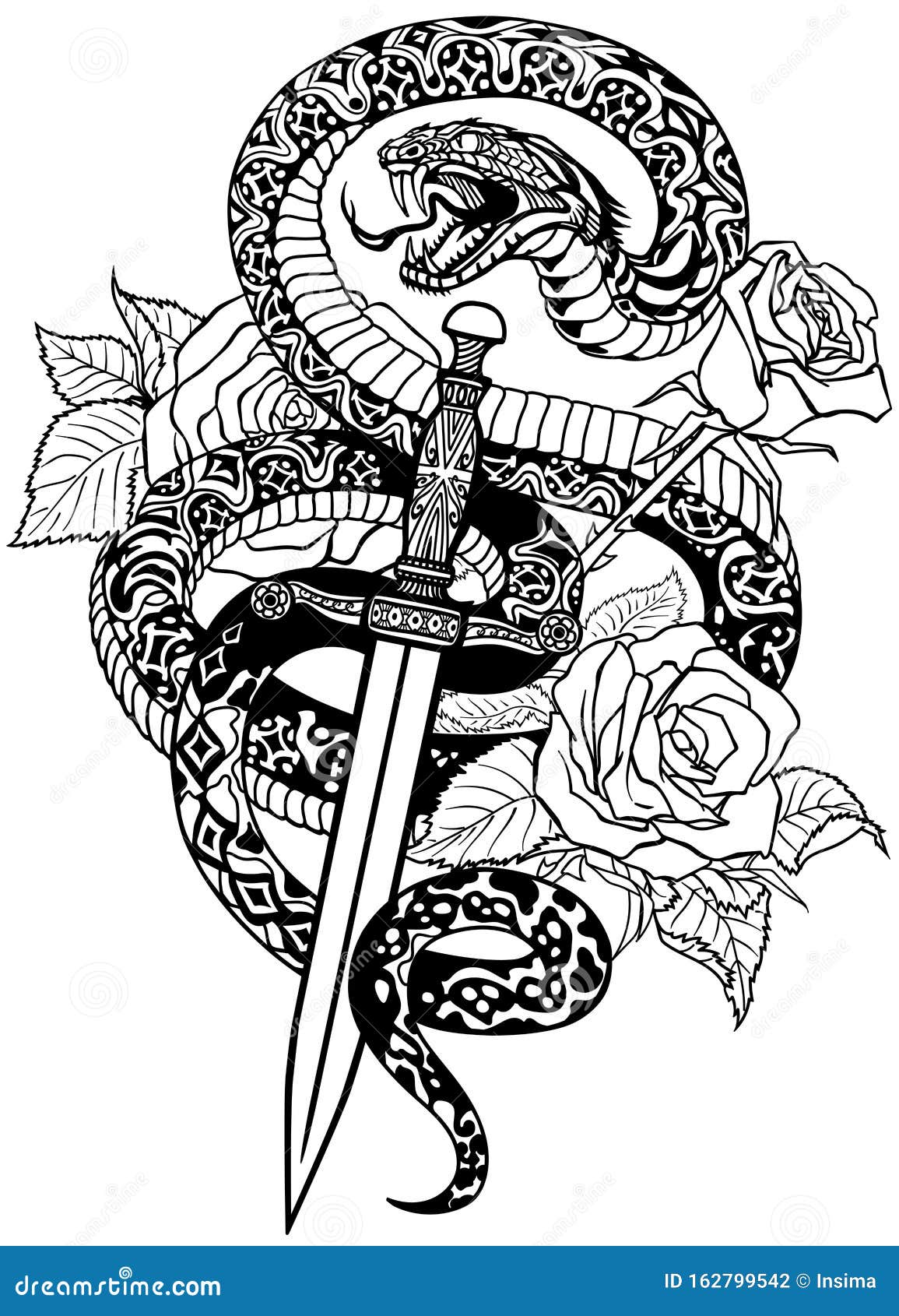 Dagger tattoo Cut Out Stock Images  Pictures  Alamy