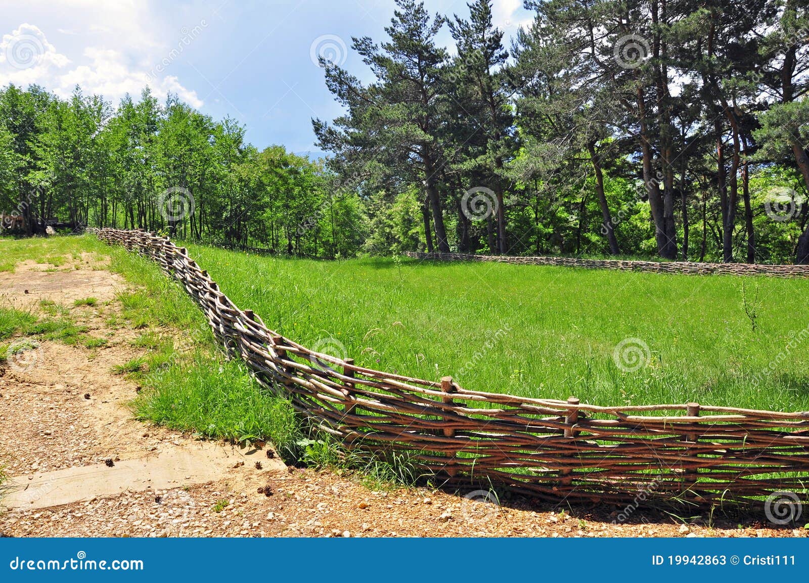 Snake fence stock image. Image of pine, outdoor, fence 19942863