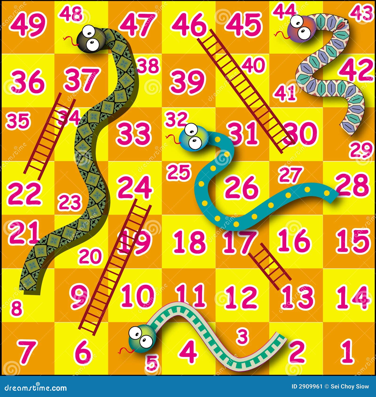 Snake game stock illustration. Illustration of number - 2909961