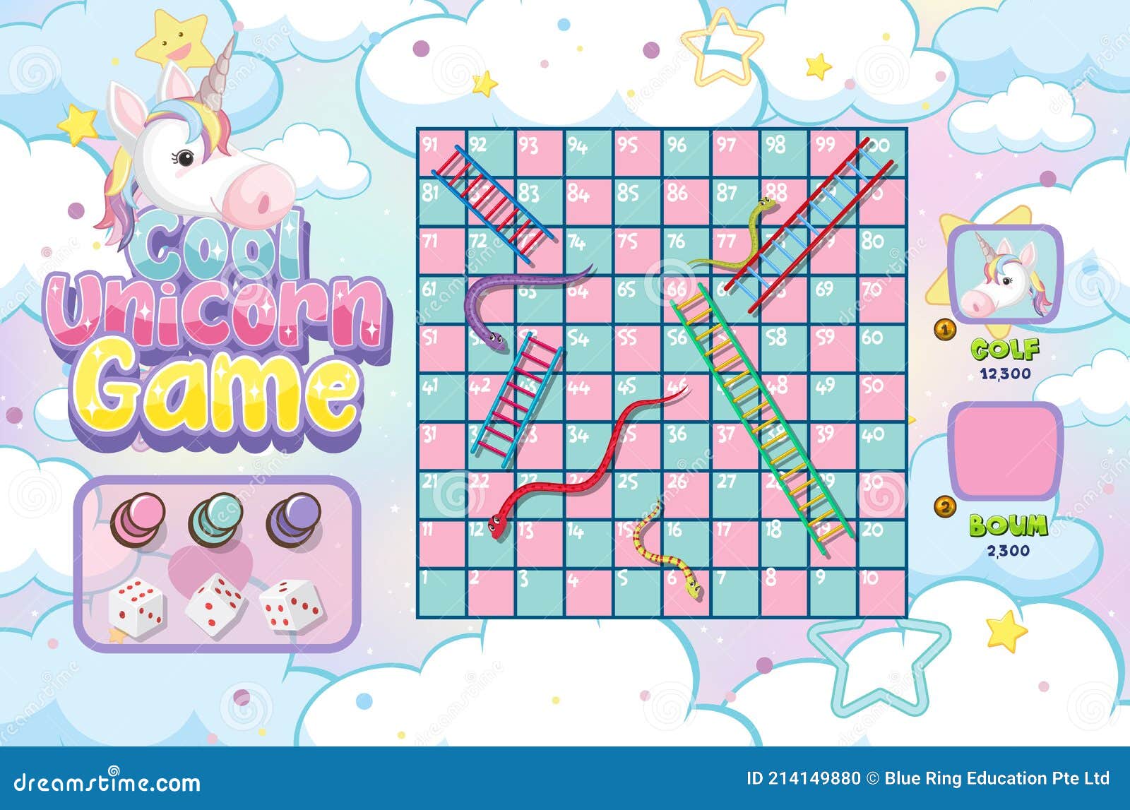 Board Game Template Unicorn Stock Illustrations – 24 Board Game Template  Unicorn Stock Illustrations, Vectors & Clipart - Dreamstime