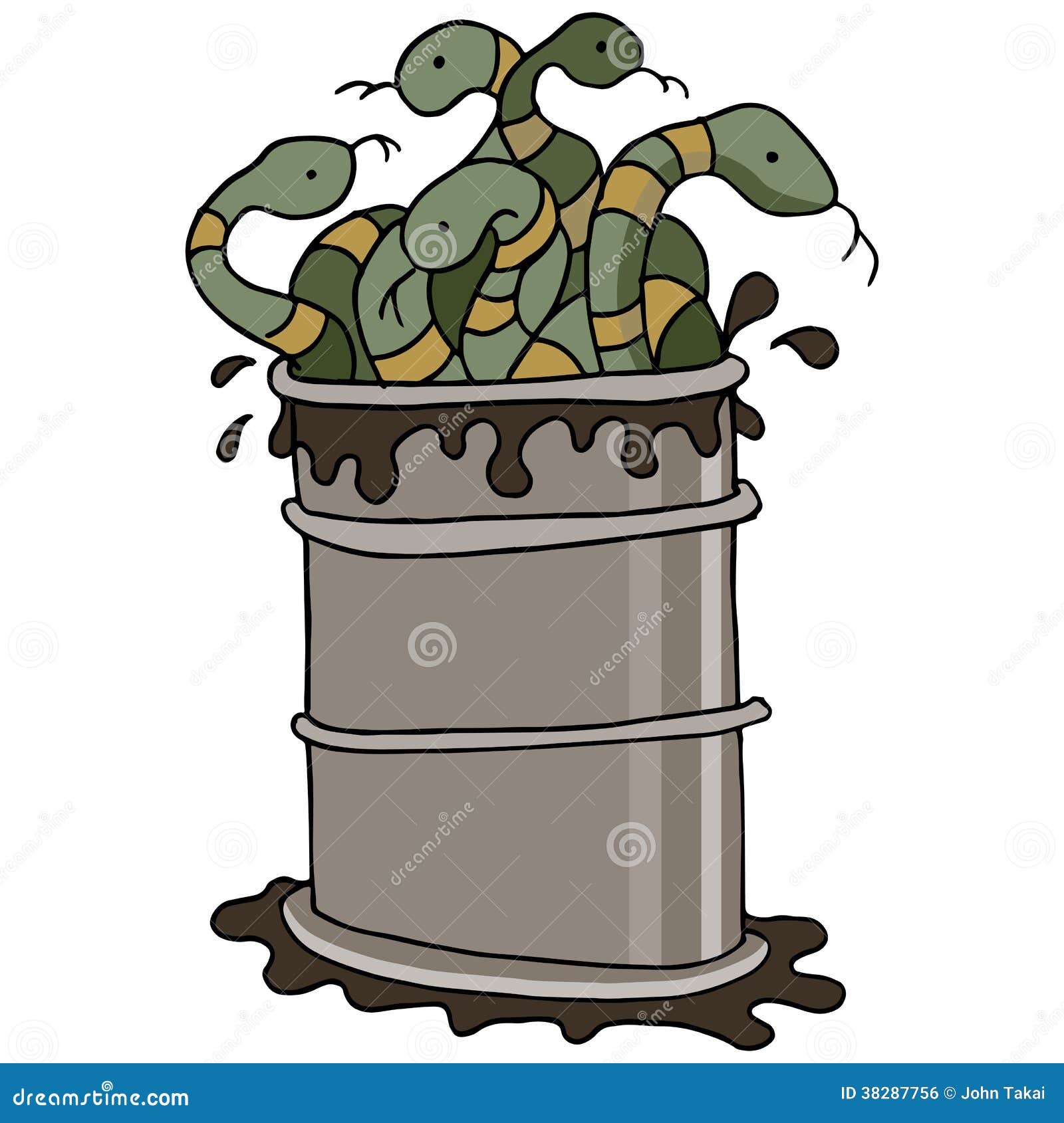 Snake Oil Barrel stock vector. Illustration of deceiving 38287756